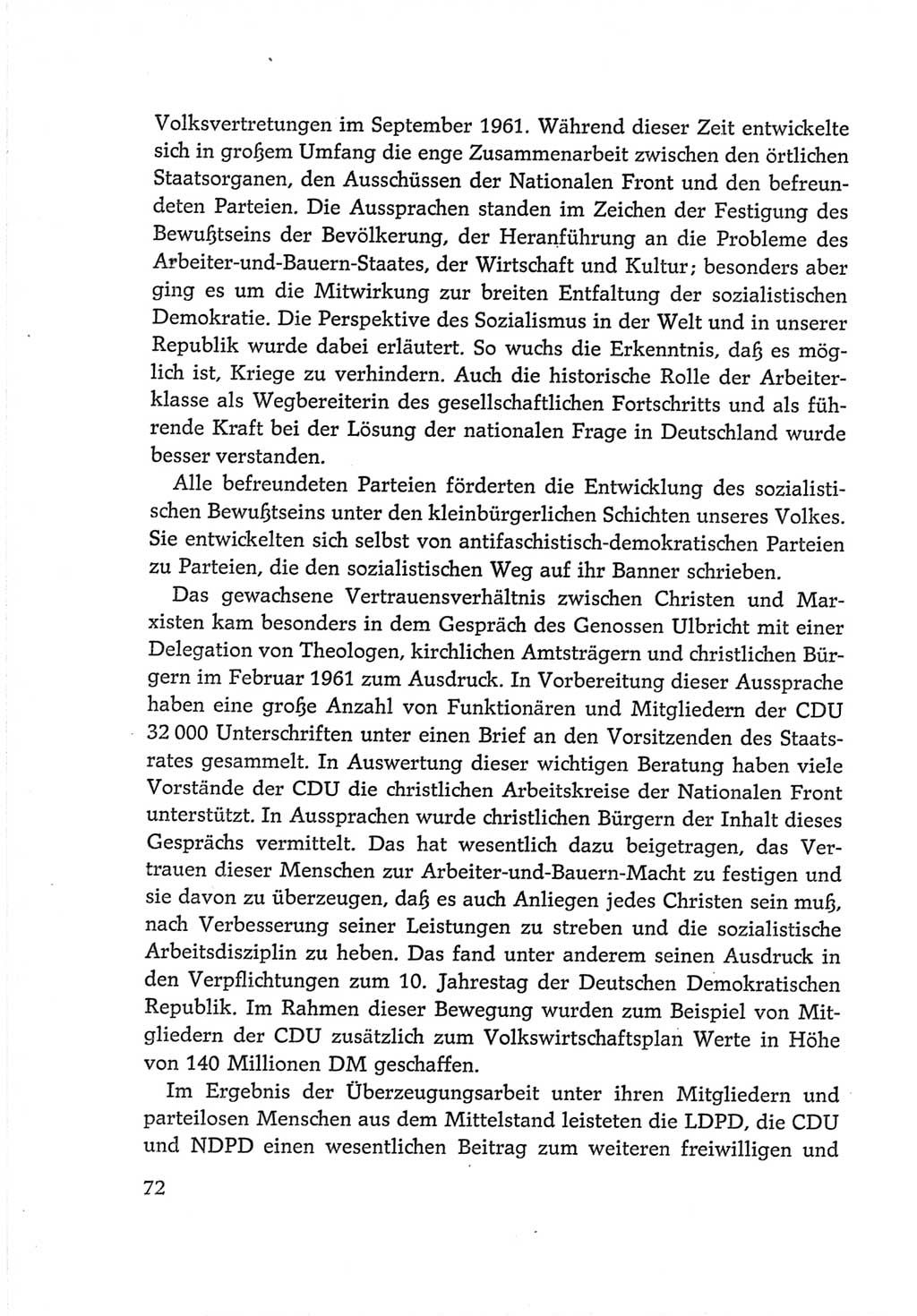 Protokoll der Verhandlungen des Ⅵ. Parteitages der Sozialistischen Einheitspartei Deutschlands (SED) [Deutsche Demokratische Republik (DDR)] 1963, Band Ⅳ, Seite 72 (Prot. Verh. Ⅵ. PT SED DDR 1963, Bd. Ⅳ, S. 72)