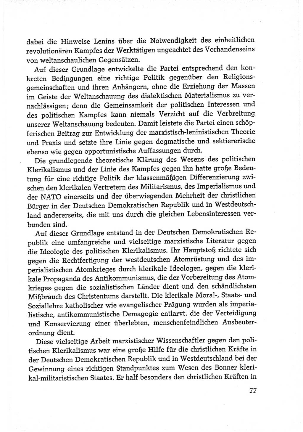 Protokoll der Verhandlungen des Ⅵ. Parteitages der Sozialistischen Einheitspartei Deutschlands (SED) [Deutsche Demokratische Republik (DDR)] 1963, Band Ⅳ, Seite 77 (Prot. Verh. Ⅵ. PT SED DDR 1963, Bd. Ⅳ, S. 77)