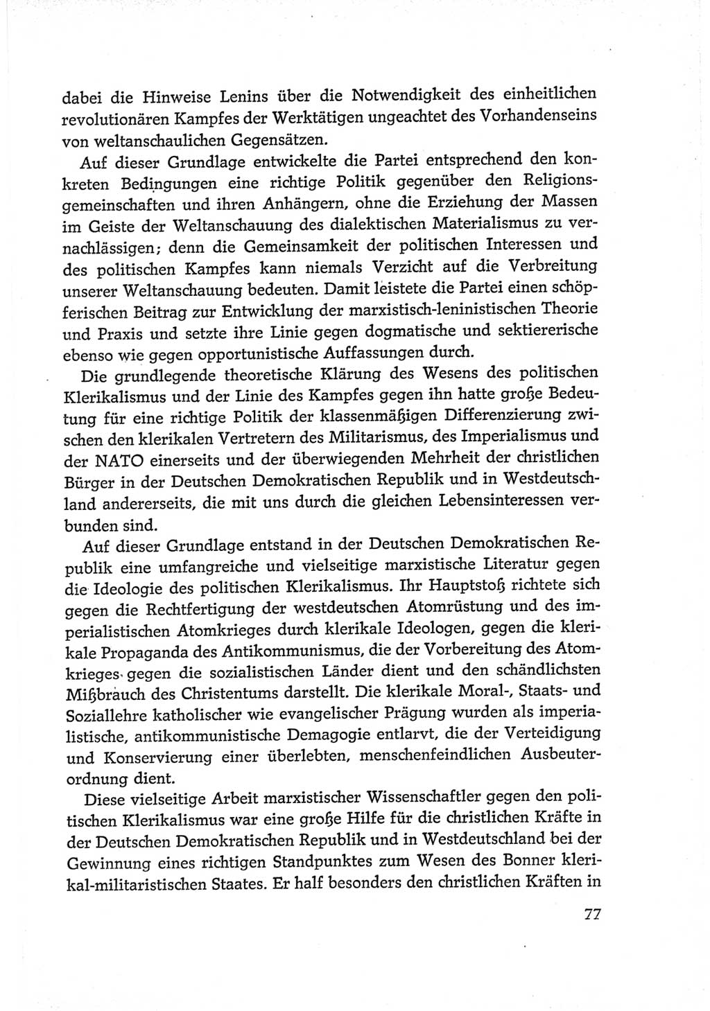 Protokoll der Verhandlungen des Ⅵ. Parteitages der Sozialistischen Einheitspartei Deutschlands (SED) [Deutsche Demokratische Republik (DDR)] 1963, Band Ⅳ, Seite 77 (Prot. Verh. Ⅵ. PT SED DDR 1963, Bd. Ⅳ, S. 77)