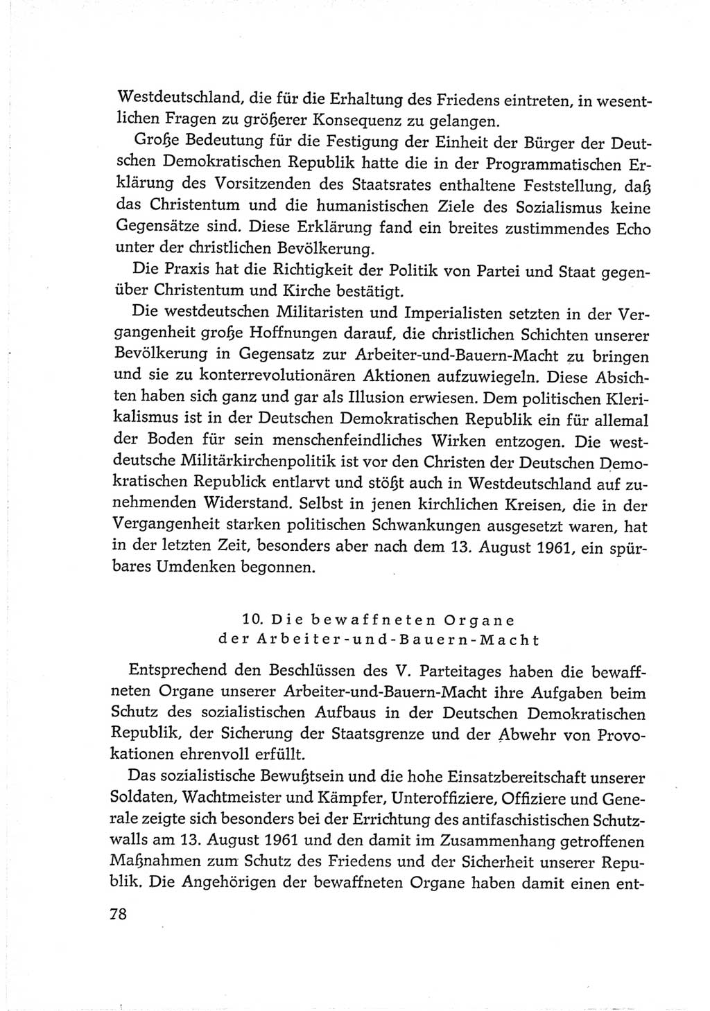 Protokoll der Verhandlungen des Ⅵ. Parteitages der Sozialistischen Einheitspartei Deutschlands (SED) [Deutsche Demokratische Republik (DDR)] 1963, Band Ⅳ, Seite 78 (Prot. Verh. Ⅵ. PT SED DDR 1963, Bd. Ⅳ, S. 78)