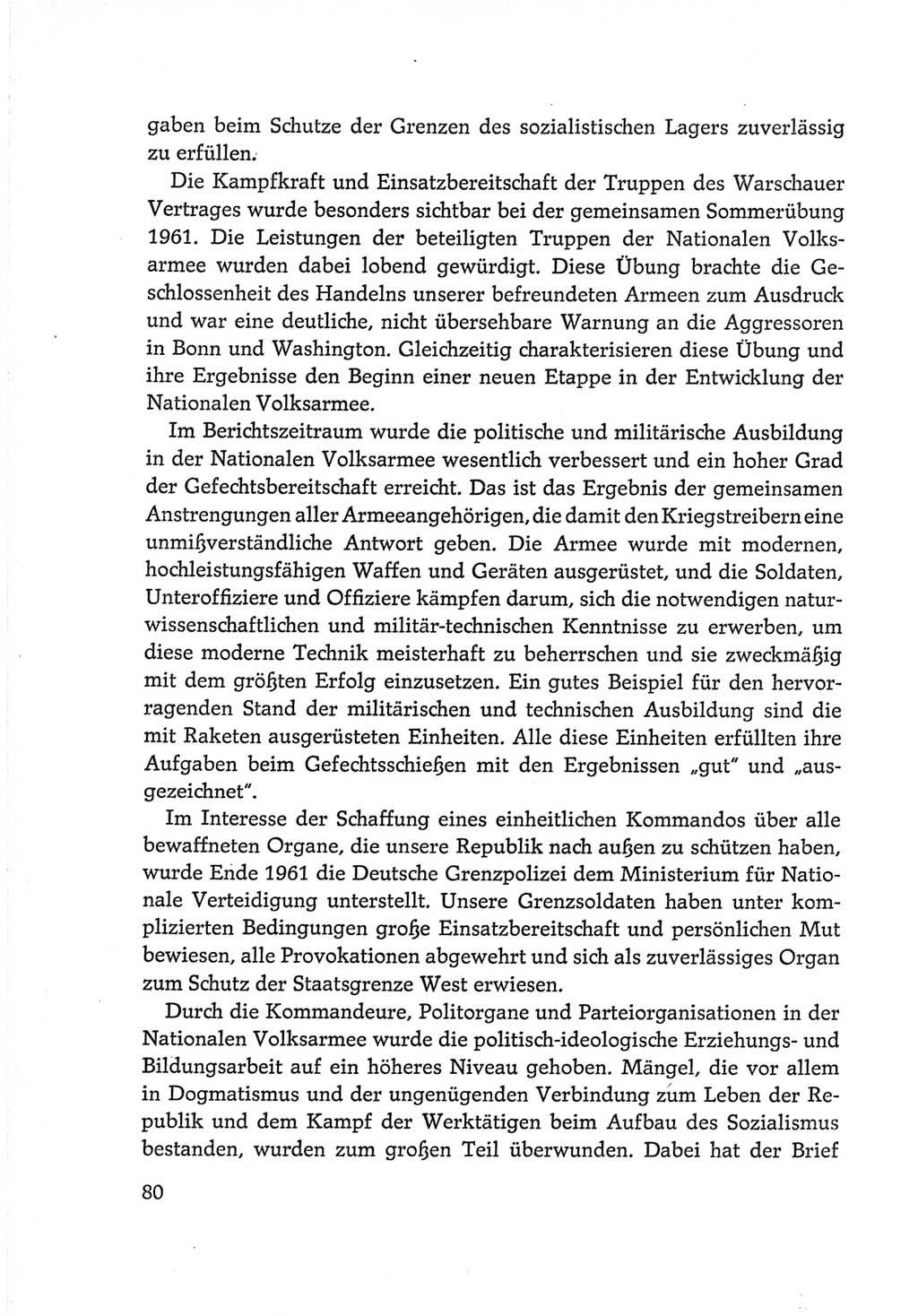 Protokoll der Verhandlungen des Ⅵ. Parteitages der Sozialistischen Einheitspartei Deutschlands (SED) [Deutsche Demokratische Republik (DDR)] 1963, Band Ⅳ, Seite 80 (Prot. Verh. Ⅵ. PT SED DDR 1963, Bd. Ⅳ, S. 80)