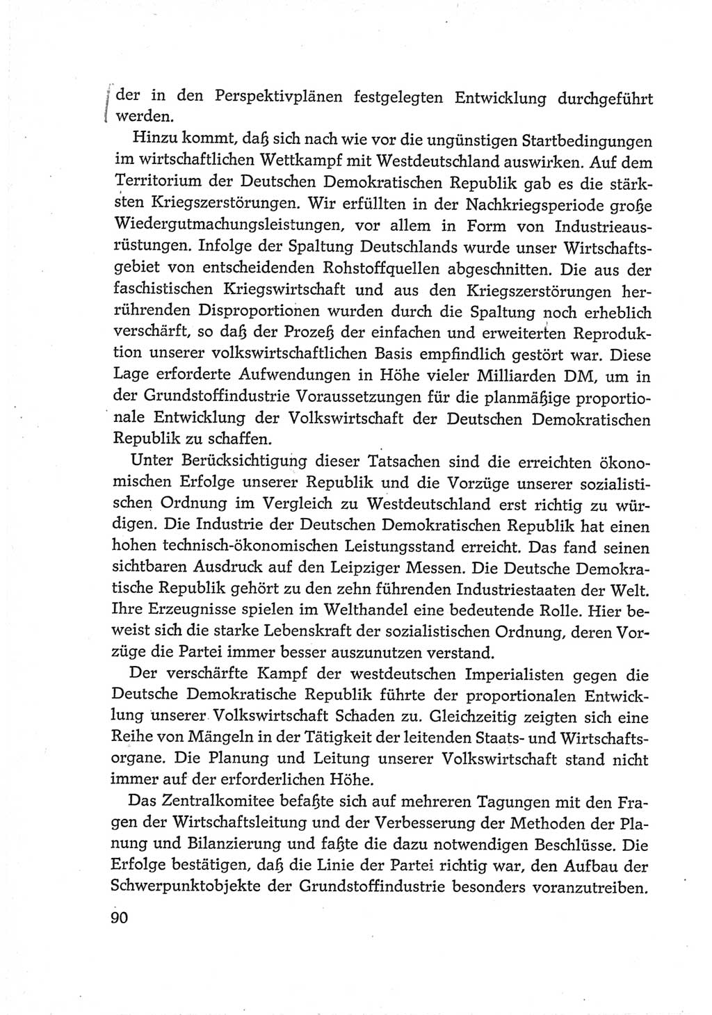Protokoll der Verhandlungen des Ⅵ. Parteitages der Sozialistischen Einheitspartei Deutschlands (SED) [Deutsche Demokratische Republik (DDR)] 1963, Band Ⅳ, Seite 90 (Prot. Verh. Ⅵ. PT SED DDR 1963, Bd. Ⅳ, S. 90)