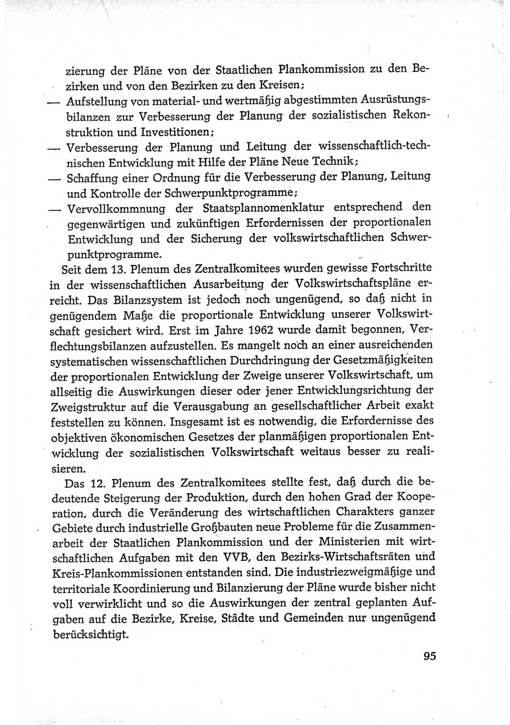 Protokoll der Verhandlungen des Ⅵ. Parteitages der Sozialistischen Einheitspartei Deutschlands (SED) [Deutsche Demokratische Republik (DDR)] 1963, Band Ⅳ, Seite 95 (Prot. Verh. Ⅵ. PT SED DDR 1963, Bd. Ⅳ, S. 95)