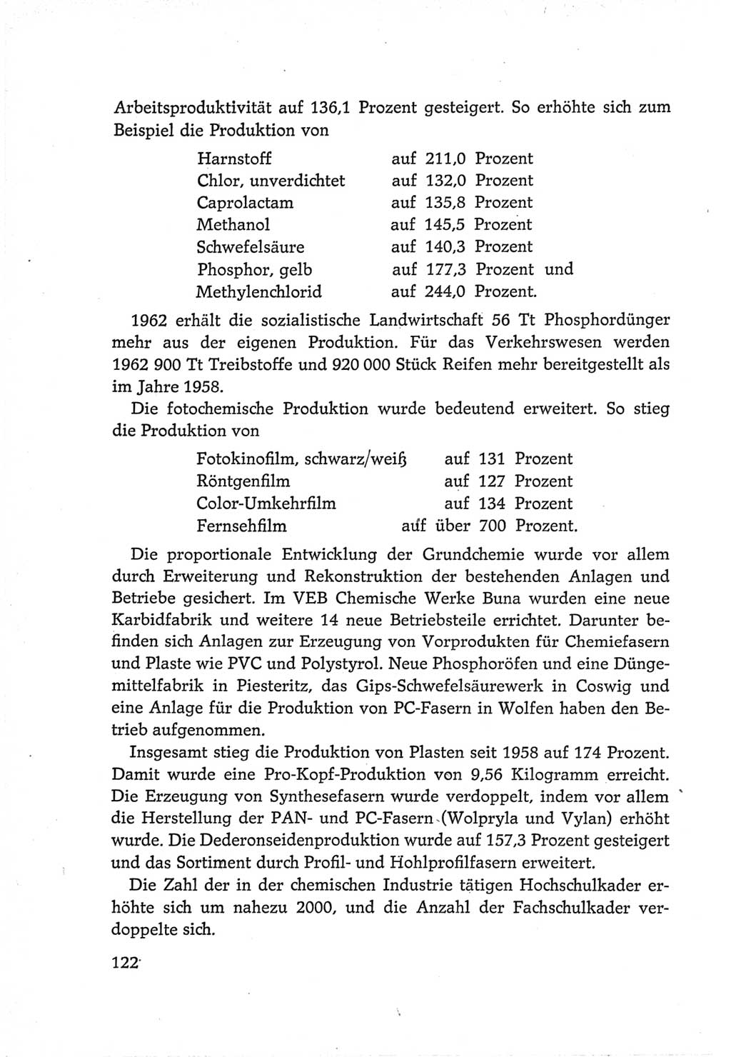 Protokoll der Verhandlungen des Ⅵ. Parteitages der Sozialistischen Einheitspartei Deutschlands (SED) [Deutsche Demokratische Republik (DDR)] 1963, Band Ⅳ, Seite 122 (Prot. Verh. Ⅵ. PT SED DDR 1963, Bd. Ⅳ, S. 122)