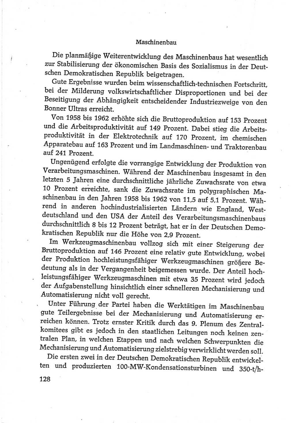 Protokoll der Verhandlungen des Ⅵ. Parteitages der Sozialistischen Einheitspartei Deutschlands (SED) [Deutsche Demokratische Republik (DDR)] 1963, Band Ⅳ, Seite 128 (Prot. Verh. Ⅵ. PT SED DDR 1963, Bd. Ⅳ, S. 128)