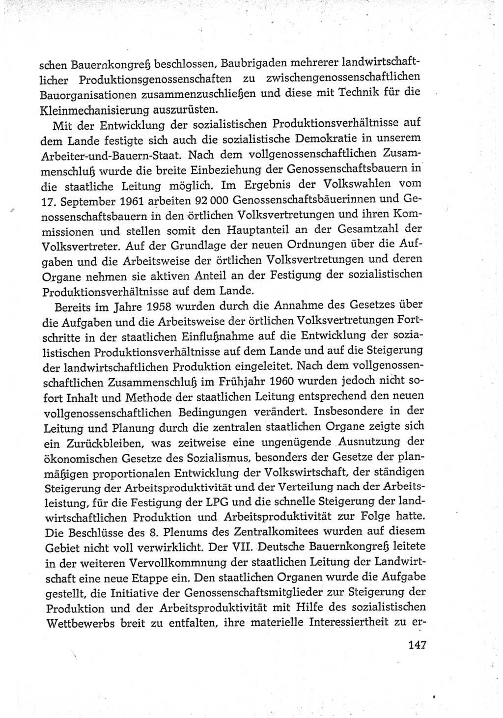 Protokoll der Verhandlungen des Ⅵ. Parteitages der Sozialistischen Einheitspartei Deutschlands (SED) [Deutsche Demokratische Republik (DDR)] 1963, Band Ⅳ, Seite 147 (Prot. Verh. Ⅵ. PT SED DDR 1963, Bd. Ⅳ, S. 147)