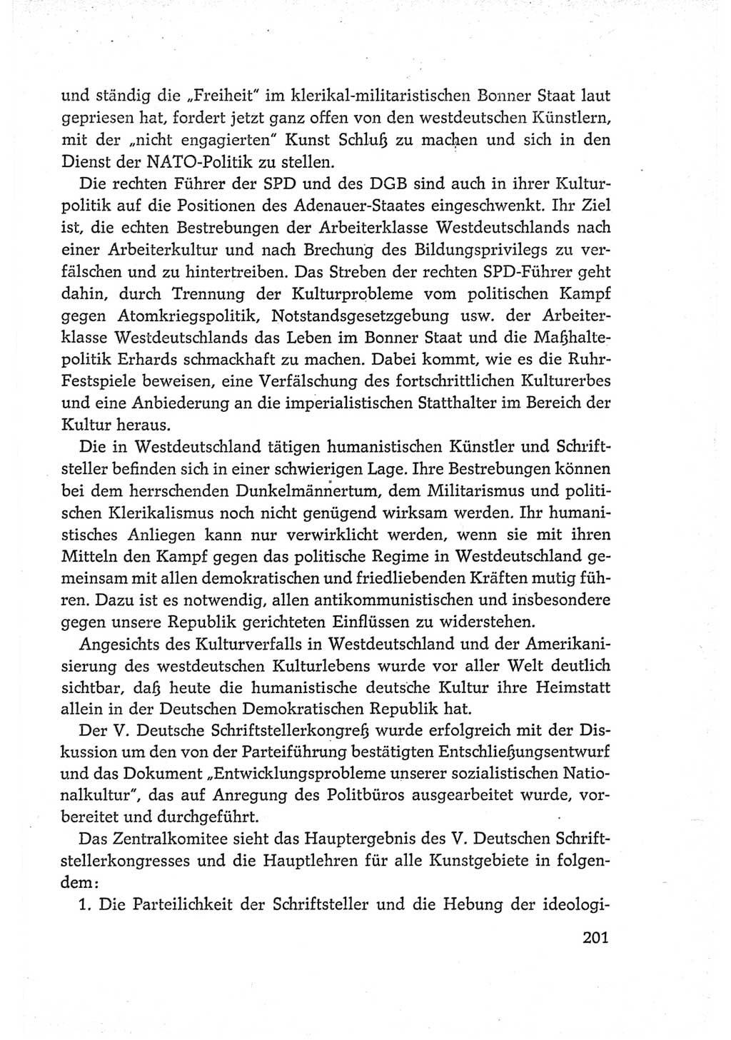Protokoll der Verhandlungen des Ⅵ. Parteitages der Sozialistischen Einheitspartei Deutschlands (SED) [Deutsche Demokratische Republik (DDR)] 1963, Band Ⅳ, Seite 201 (Prot. Verh. Ⅵ. PT SED DDR 1963, Bd. Ⅳ, S. 201)