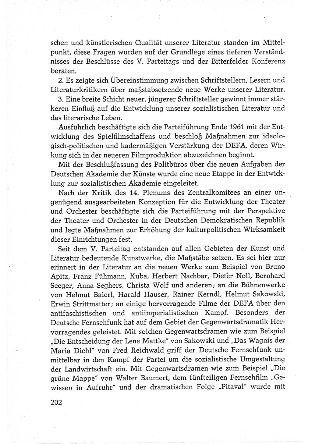 Protokoll der Verhandlungen des Ⅵ. Parteitages der Sozialistischen Einheitspartei Deutschlands (SED) [Deutsche Demokratische Republik (DDR)] 1963, Band Ⅳ, Seite 202 (Prot. Verh. Ⅵ. PT SED DDR 1963, Bd. Ⅳ, S. 202)