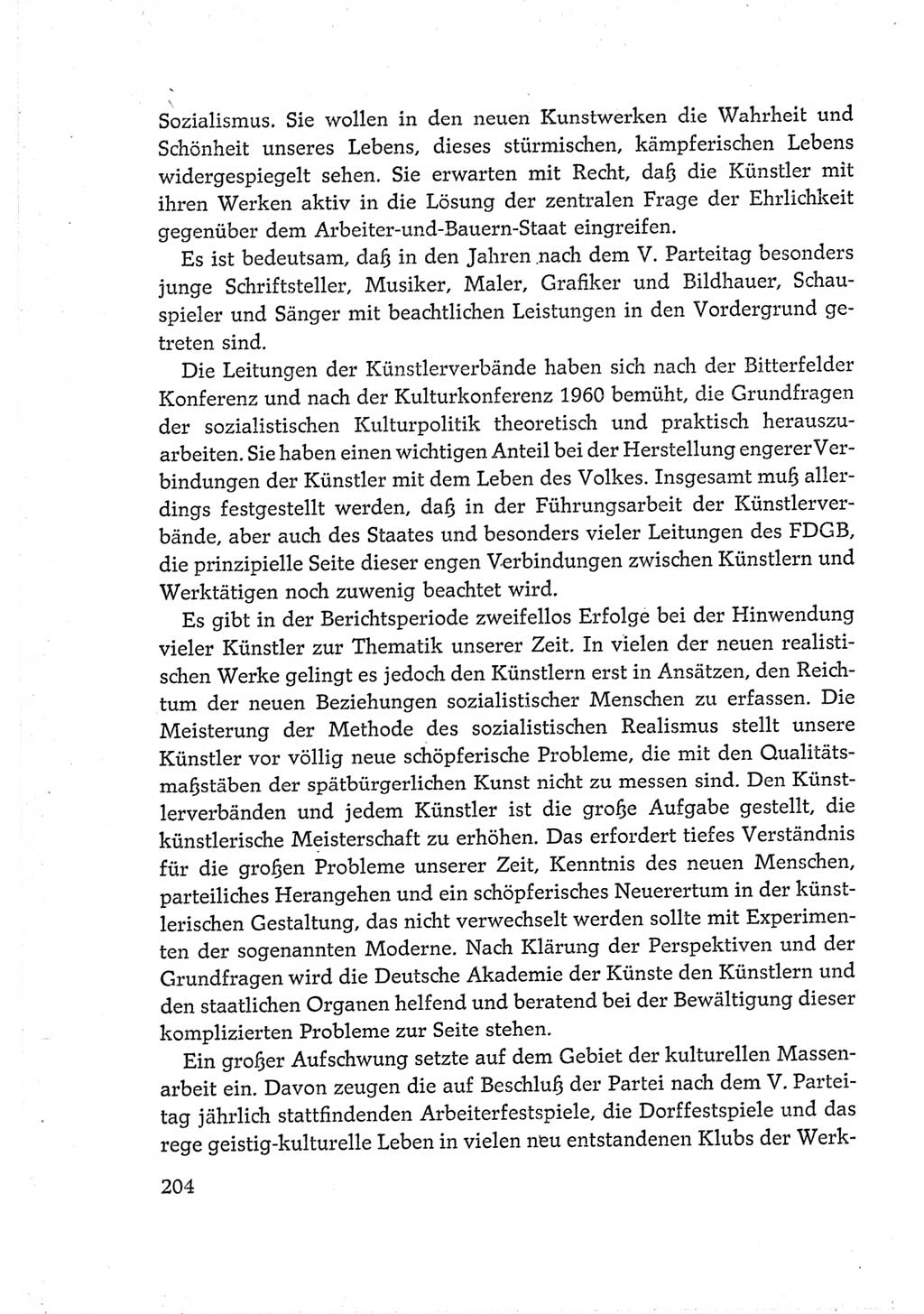 Protokoll der Verhandlungen des Ⅵ. Parteitages der Sozialistischen Einheitspartei Deutschlands (SED) [Deutsche Demokratische Republik (DDR)] 1963, Band Ⅳ, Seite 204 (Prot. Verh. Ⅵ. PT SED DDR 1963, Bd. Ⅳ, S. 204)