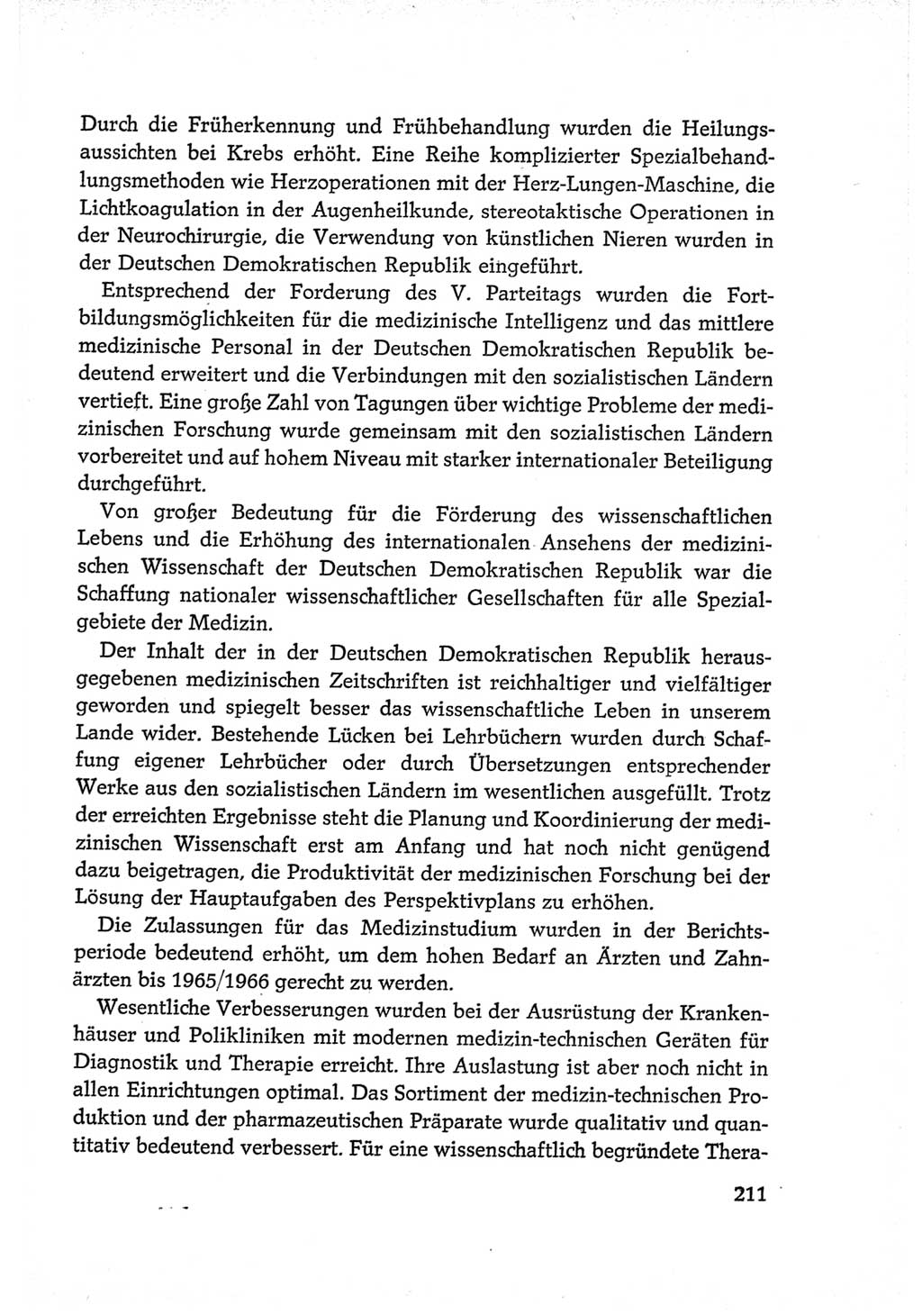 Protokoll der Verhandlungen des Ⅵ. Parteitages der Sozialistischen Einheitspartei Deutschlands (SED) [Deutsche Demokratische Republik (DDR)] 1963, Band Ⅳ, Seite 211 (Prot. Verh. Ⅵ. PT SED DDR 1963, Bd. Ⅳ, S. 211)