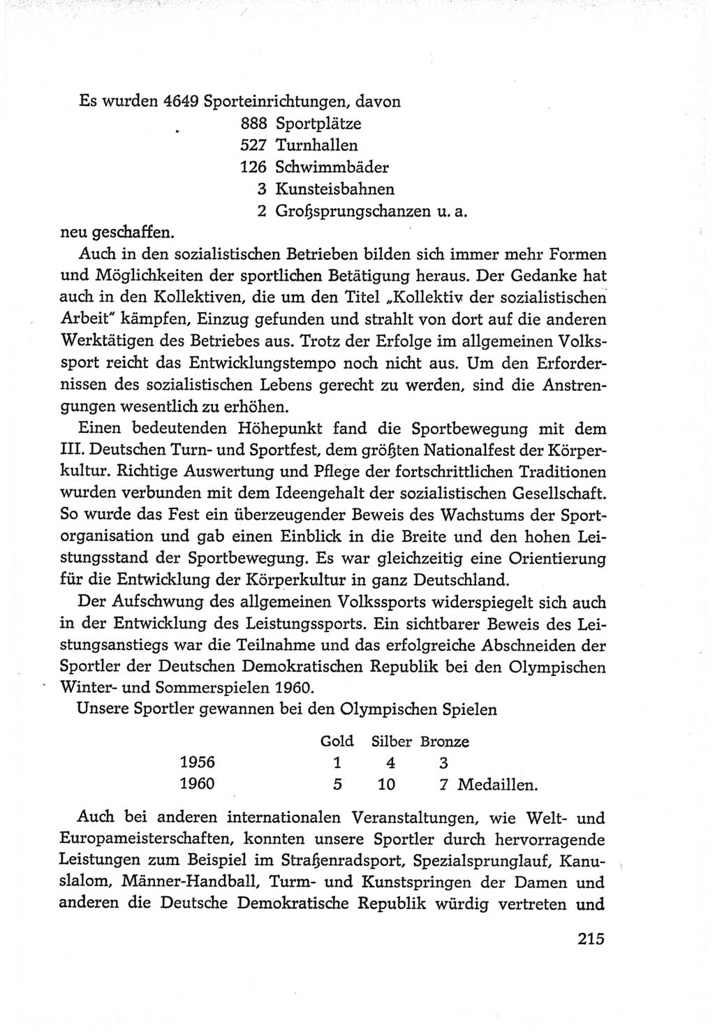 Protokoll der Verhandlungen des Ⅵ. Parteitages der Sozialistischen Einheitspartei Deutschlands (SED) [Deutsche Demokratische Republik (DDR)] 1963, Band Ⅳ, Seite 215 (Prot. Verh. Ⅵ. PT SED DDR 1963, Bd. Ⅳ, S. 215)