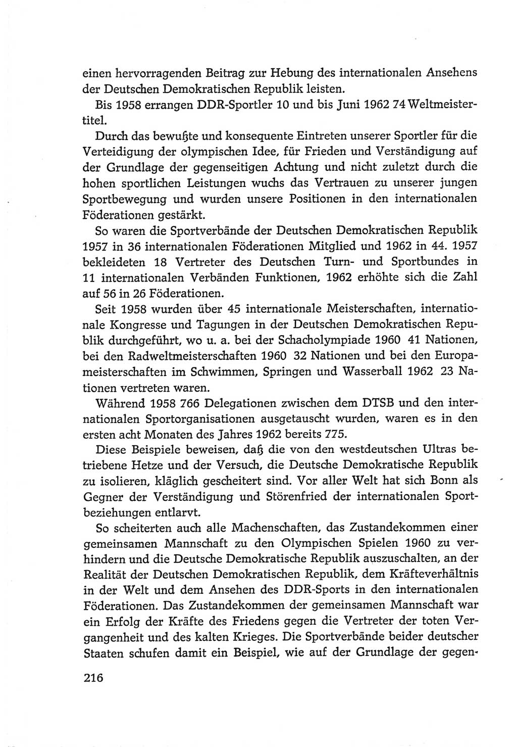Protokoll der Verhandlungen des Ⅵ. Parteitages der Sozialistischen Einheitspartei Deutschlands (SED) [Deutsche Demokratische Republik (DDR)] 1963, Band Ⅳ, Seite 216 (Prot. Verh. Ⅵ. PT SED DDR 1963, Bd. Ⅳ, S. 216)