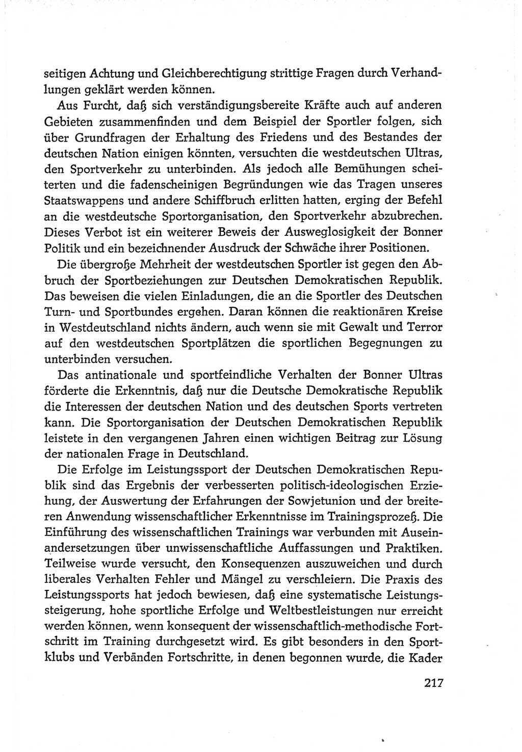 Protokoll der Verhandlungen des Ⅵ. Parteitages der Sozialistischen Einheitspartei Deutschlands (SED) [Deutsche Demokratische Republik (DDR)] 1963, Band Ⅳ, Seite 217 (Prot. Verh. Ⅵ. PT SED DDR 1963, Bd. Ⅳ, S. 217)