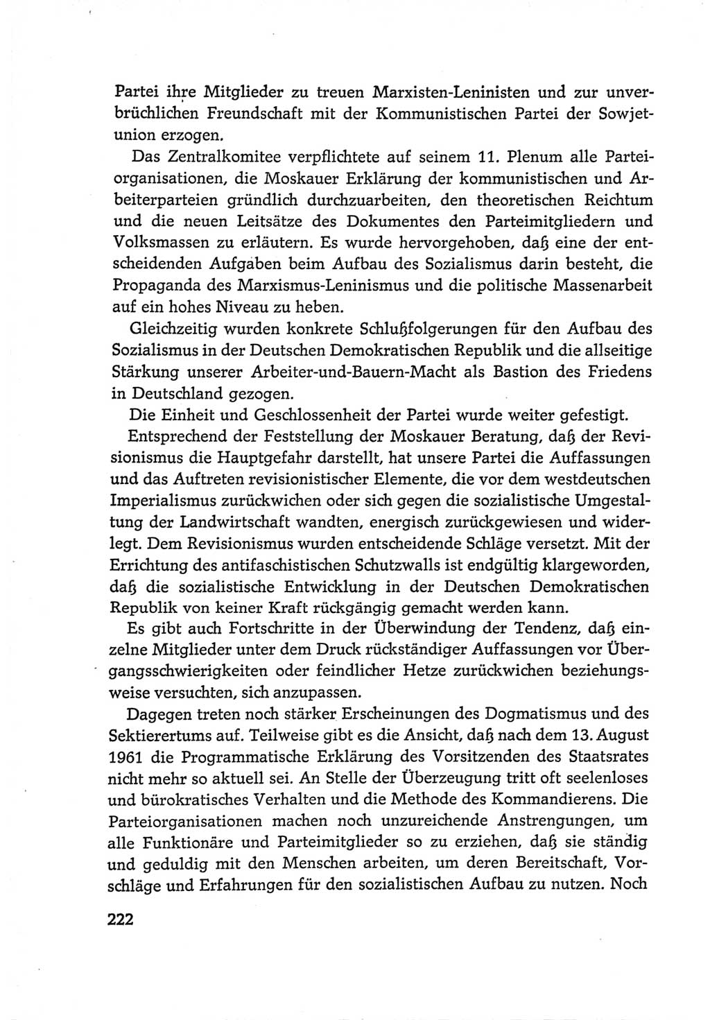 Protokoll der Verhandlungen des Ⅵ. Parteitages der Sozialistischen Einheitspartei Deutschlands (SED) [Deutsche Demokratische Republik (DDR)] 1963, Band Ⅳ, Seite 222 (Prot. Verh. Ⅵ. PT SED DDR 1963, Bd. Ⅳ, S. 222)