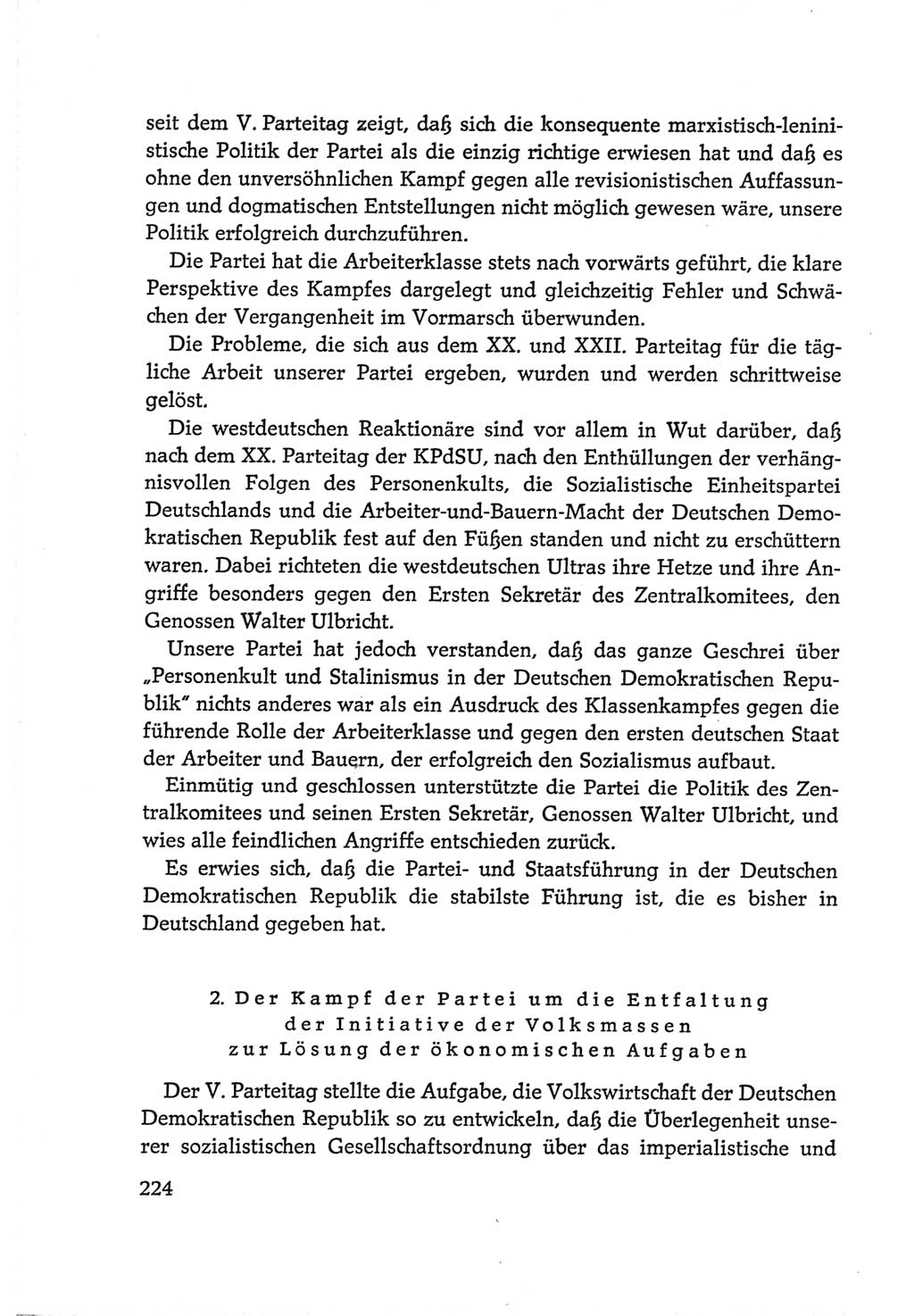 Protokoll der Verhandlungen des Ⅵ. Parteitages der Sozialistischen Einheitspartei Deutschlands (SED) [Deutsche Demokratische Republik (DDR)] 1963, Band Ⅳ, Seite 224 (Prot. Verh. Ⅵ. PT SED DDR 1963, Bd. Ⅳ, S. 224)