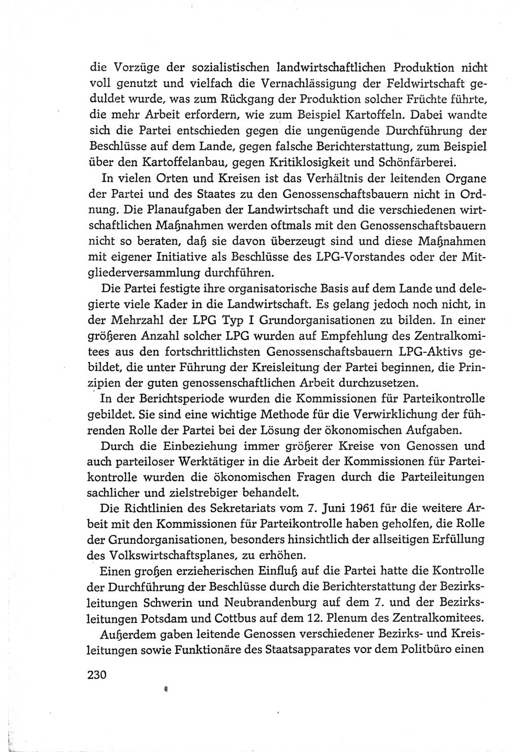 Protokoll der Verhandlungen des Ⅵ. Parteitages der Sozialistischen Einheitspartei Deutschlands (SED) [Deutsche Demokratische Republik (DDR)] 1963, Band Ⅳ, Seite 230 (Prot. Verh. Ⅵ. PT SED DDR 1963, Bd. Ⅳ, S. 230)
