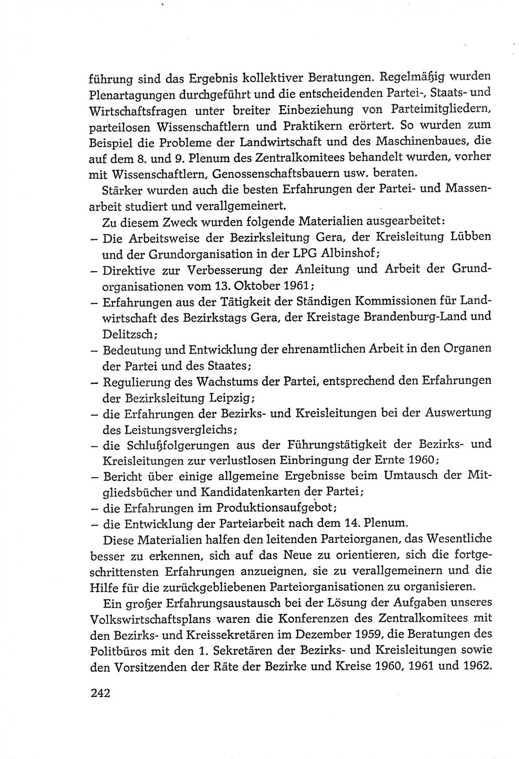 Protokoll der Verhandlungen des Ⅵ. Parteitages der Sozialistischen Einheitspartei Deutschlands (SED) [Deutsche Demokratische Republik (DDR)] 1963, Band Ⅳ, Seite 242 (Prot. Verh. Ⅵ. PT SED DDR 1963, Bd. Ⅳ, S. 242)