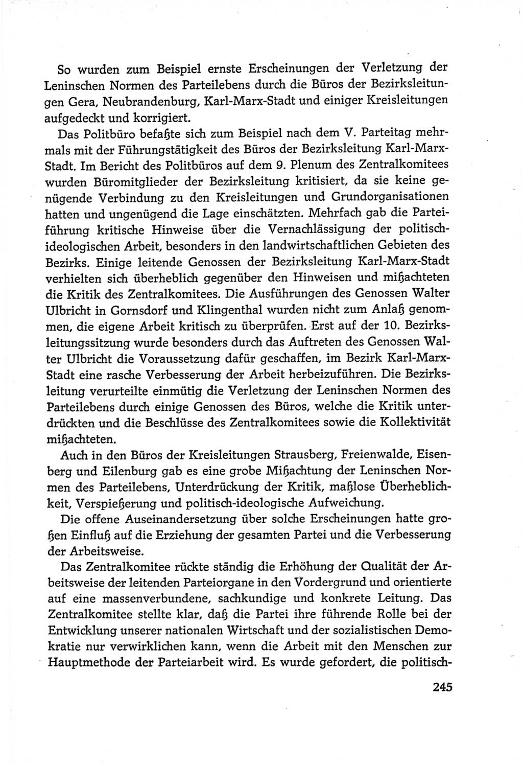 Protokoll der Verhandlungen des Ⅵ. Parteitages der Sozialistischen Einheitspartei Deutschlands (SED) [Deutsche Demokratische Republik (DDR)] 1963, Band Ⅳ, Seite 245 (Prot. Verh. Ⅵ. PT SED DDR 1963, Bd. Ⅳ, S. 245)