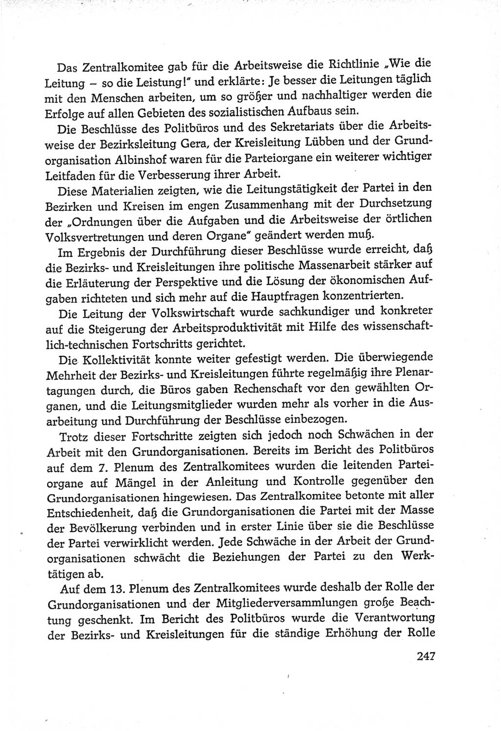 Protokoll der Verhandlungen des Ⅵ. Parteitages der Sozialistischen Einheitspartei Deutschlands (SED) [Deutsche Demokratische Republik (DDR)] 1963, Band Ⅳ, Seite 247 (Prot. Verh. Ⅵ. PT SED DDR 1963, Bd. Ⅳ, S. 247)