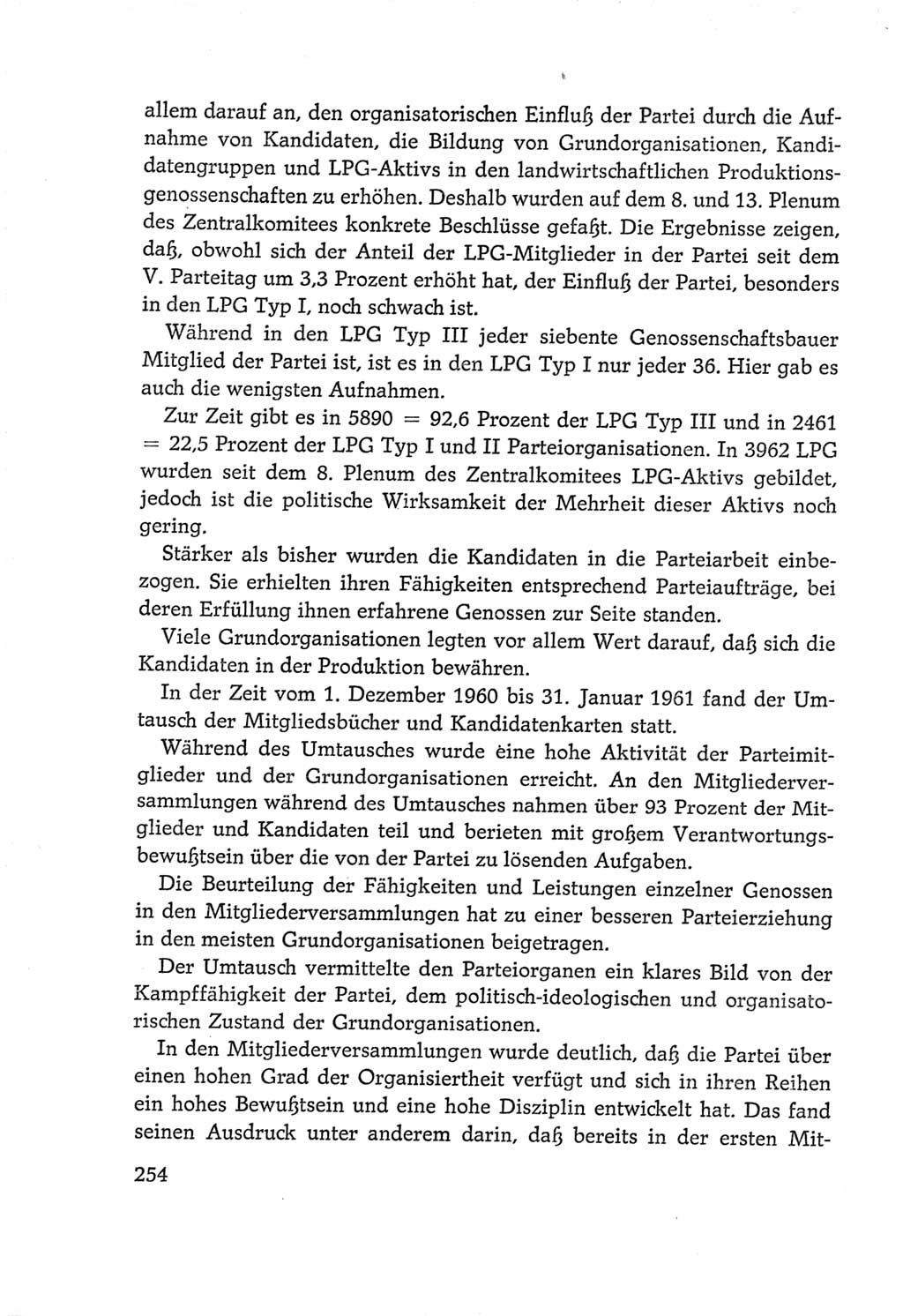 Protokoll der Verhandlungen des Ⅵ. Parteitages der Sozialistischen Einheitspartei Deutschlands (SED) [Deutsche Demokratische Republik (DDR)] 1963, Band Ⅳ, Seite 254 (Prot. Verh. Ⅵ. PT SED DDR 1963, Bd. Ⅳ, S. 254)