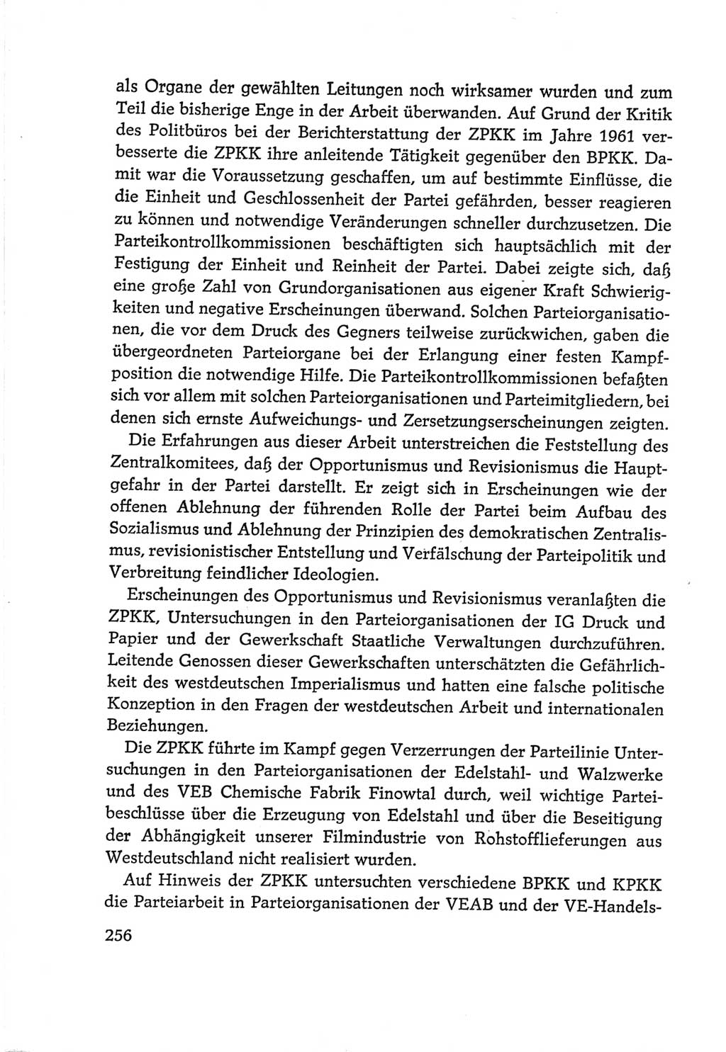 Protokoll der Verhandlungen des Ⅵ. Parteitages der Sozialistischen Einheitspartei Deutschlands (SED) [Deutsche Demokratische Republik (DDR)] 1963, Band Ⅳ, Seite 256 (Prot. Verh. Ⅵ. PT SED DDR 1963, Bd. Ⅳ, S. 256)