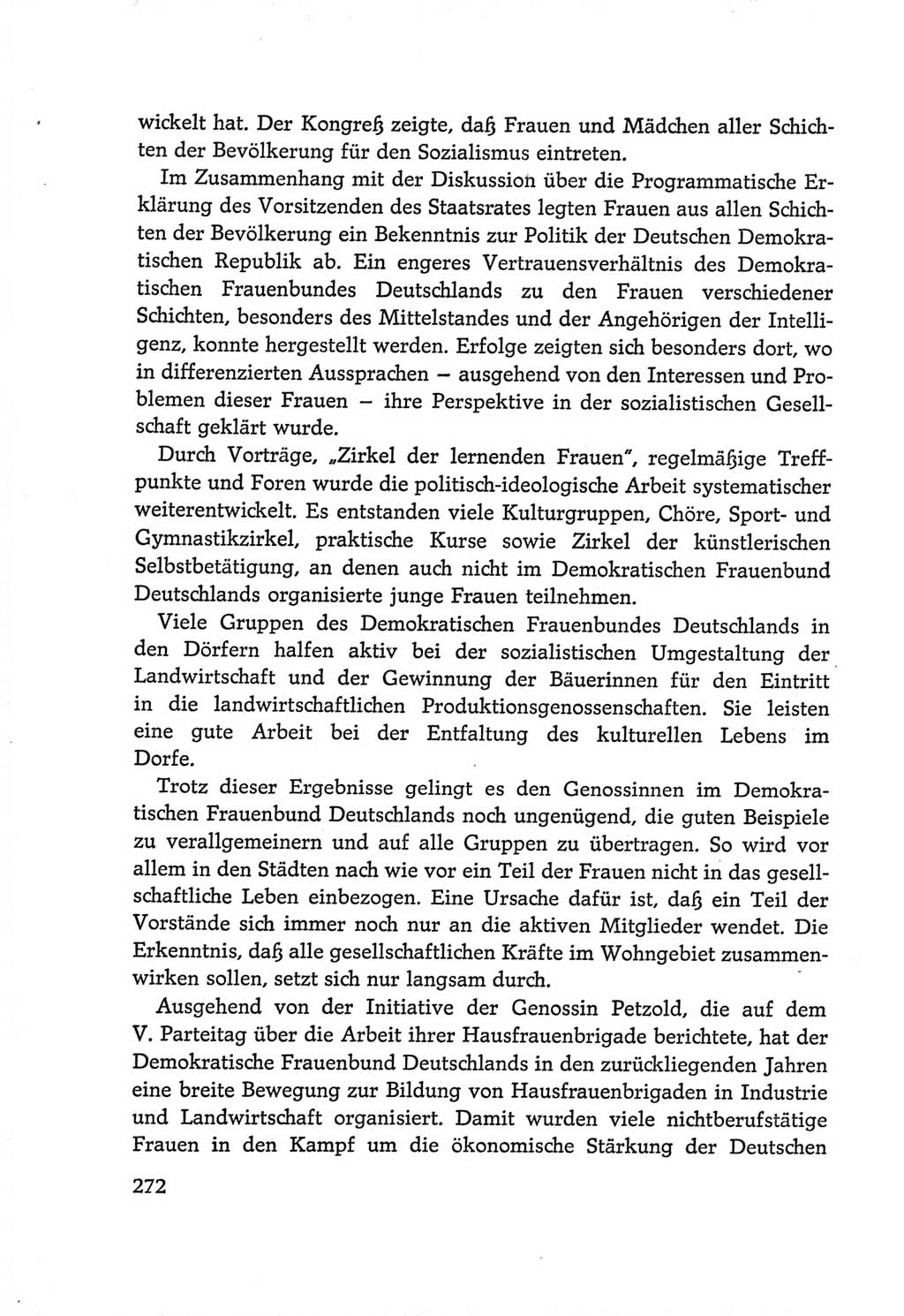 Protokoll der Verhandlungen des Ⅵ. Parteitages der Sozialistischen Einheitspartei Deutschlands (SED) [Deutsche Demokratische Republik (DDR)] 1963, Band Ⅳ, Seite 272 (Prot. Verh. Ⅵ. PT SED DDR 1963, Bd. Ⅳ, S. 272)