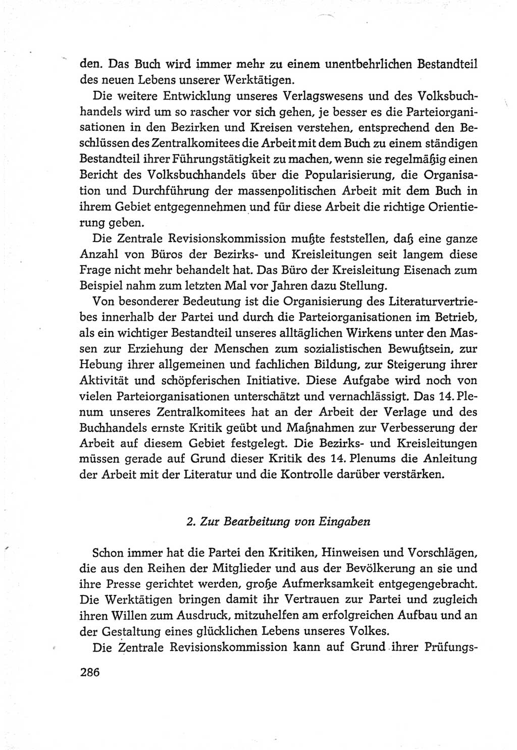 Protokoll der Verhandlungen des Ⅵ. Parteitages der Sozialistischen Einheitspartei Deutschlands (SED) [Deutsche Demokratische Republik (DDR)] 1963, Band Ⅳ, Seite 286 (Prot. Verh. Ⅵ. PT SED DDR 1963, Bd. Ⅳ, S. 286)
