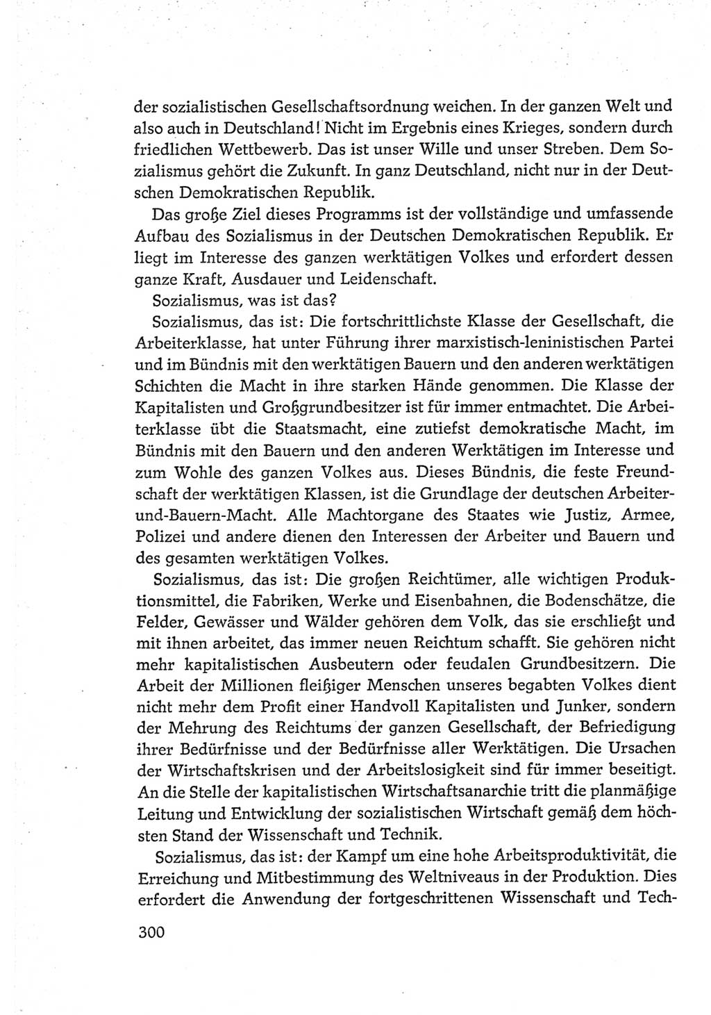 Protokoll der Verhandlungen des Ⅵ. Parteitages der Sozialistischen Einheitspartei Deutschlands (SED) [Deutsche Demokratische Republik (DDR)] 1963, Band Ⅳ, Seite 300 (Prot. Verh. Ⅵ. PT SED DDR 1963, Bd. Ⅳ, S. 300)