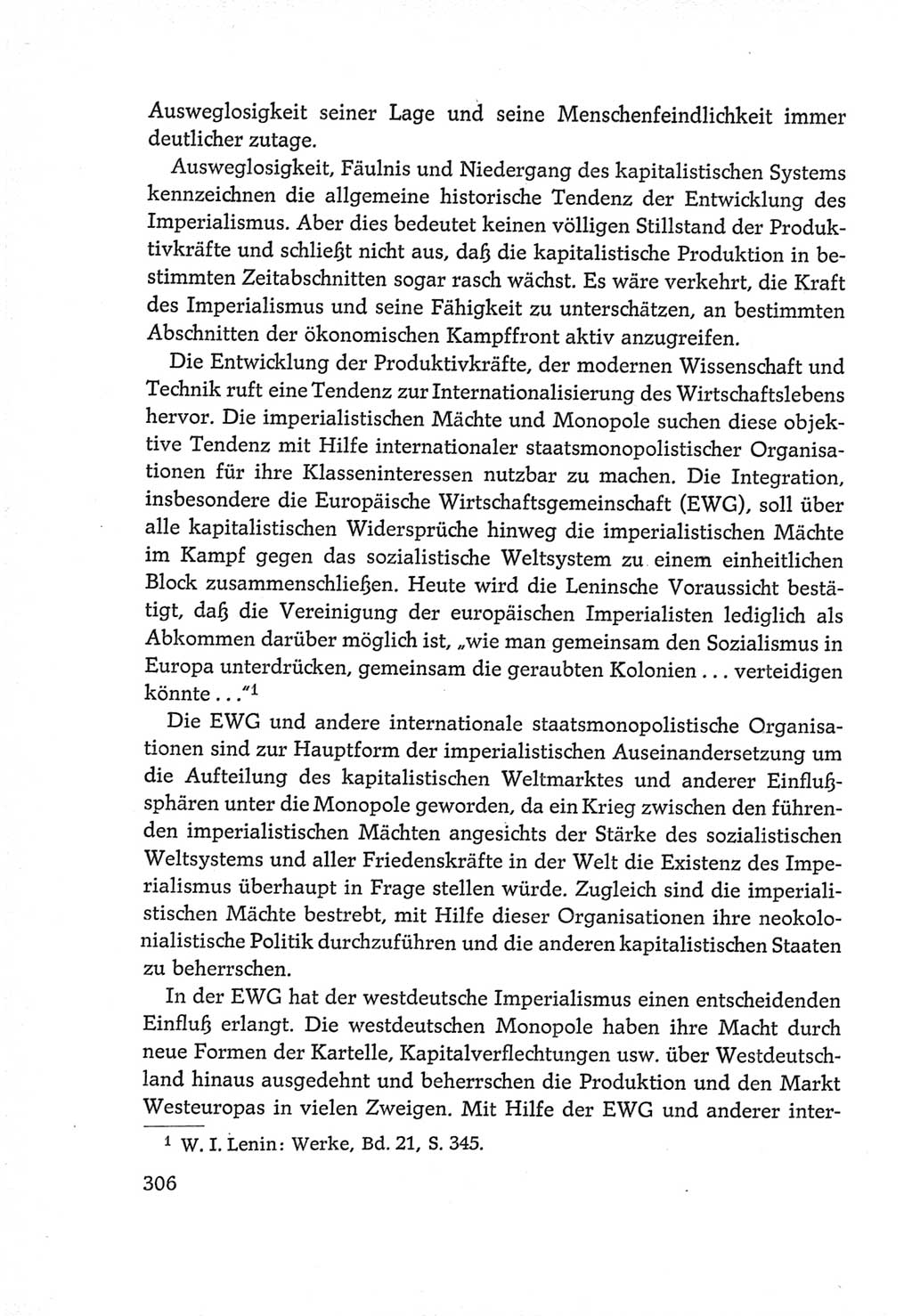 Protokoll der Verhandlungen des Ⅵ. Parteitages der Sozialistischen Einheitspartei Deutschlands (SED) [Deutsche Demokratische Republik (DDR)] 1963, Band Ⅳ, Seite 306 (Prot. Verh. Ⅵ. PT SED DDR 1963, Bd. Ⅳ, S. 306)