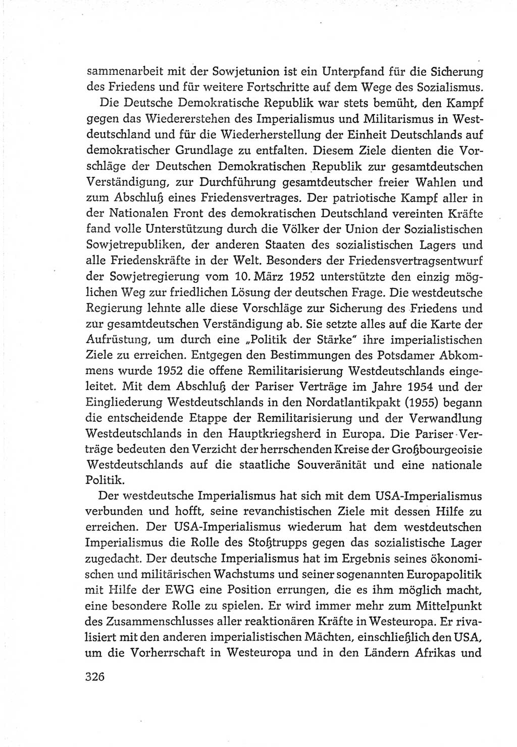 Protokoll der Verhandlungen des Ⅵ. Parteitages der Sozialistischen Einheitspartei Deutschlands (SED) [Deutsche Demokratische Republik (DDR)] 1963, Band Ⅳ, Seite 326 (Prot. Verh. Ⅵ. PT SED DDR 1963, Bd. Ⅳ, S. 326)