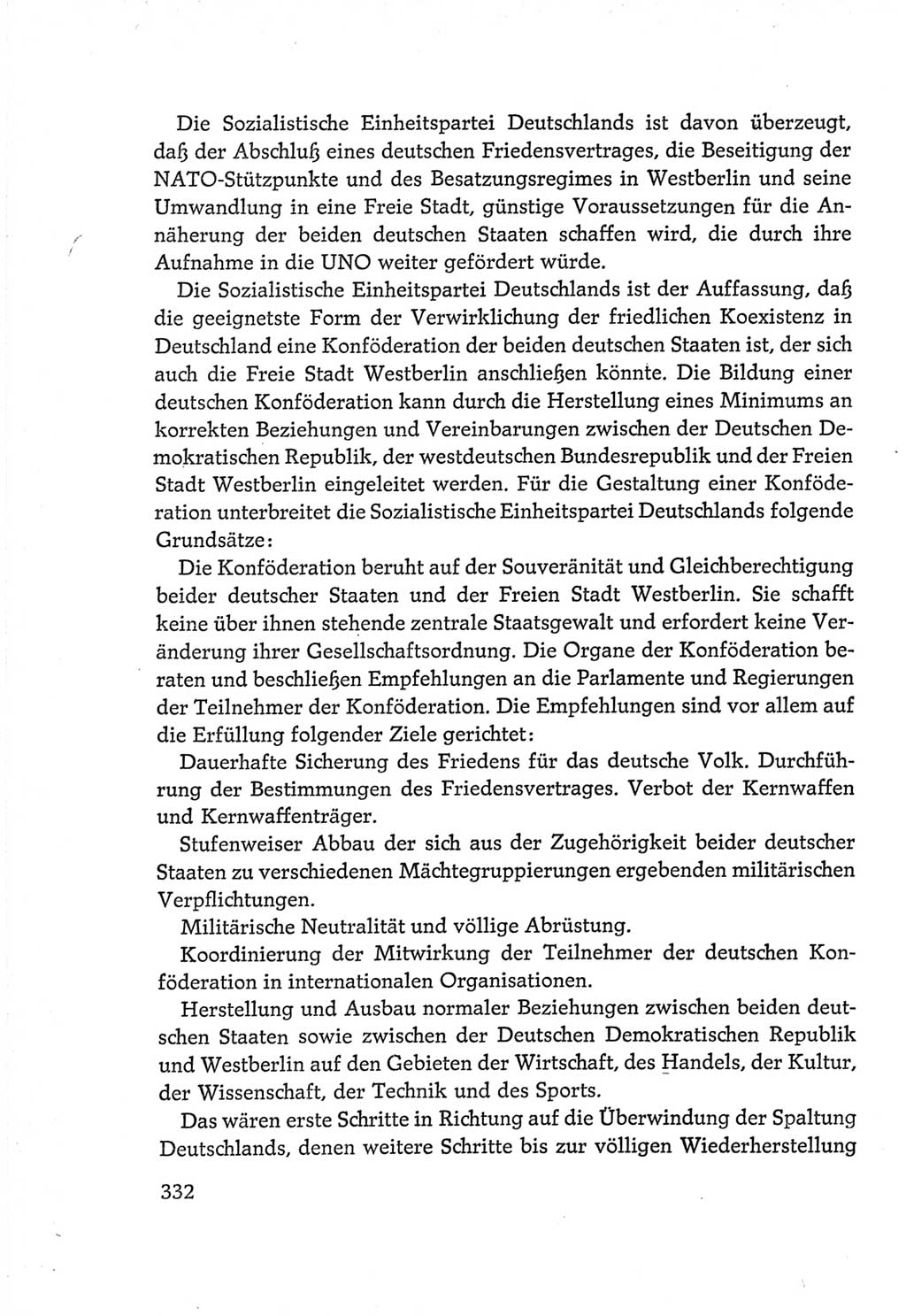 Protokoll der Verhandlungen des Ⅵ. Parteitages der Sozialistischen Einheitspartei Deutschlands (SED) [Deutsche Demokratische Republik (DDR)] 1963, Band Ⅳ, Seite 332 (Prot. Verh. Ⅵ. PT SED DDR 1963, Bd. Ⅳ, S. 332)