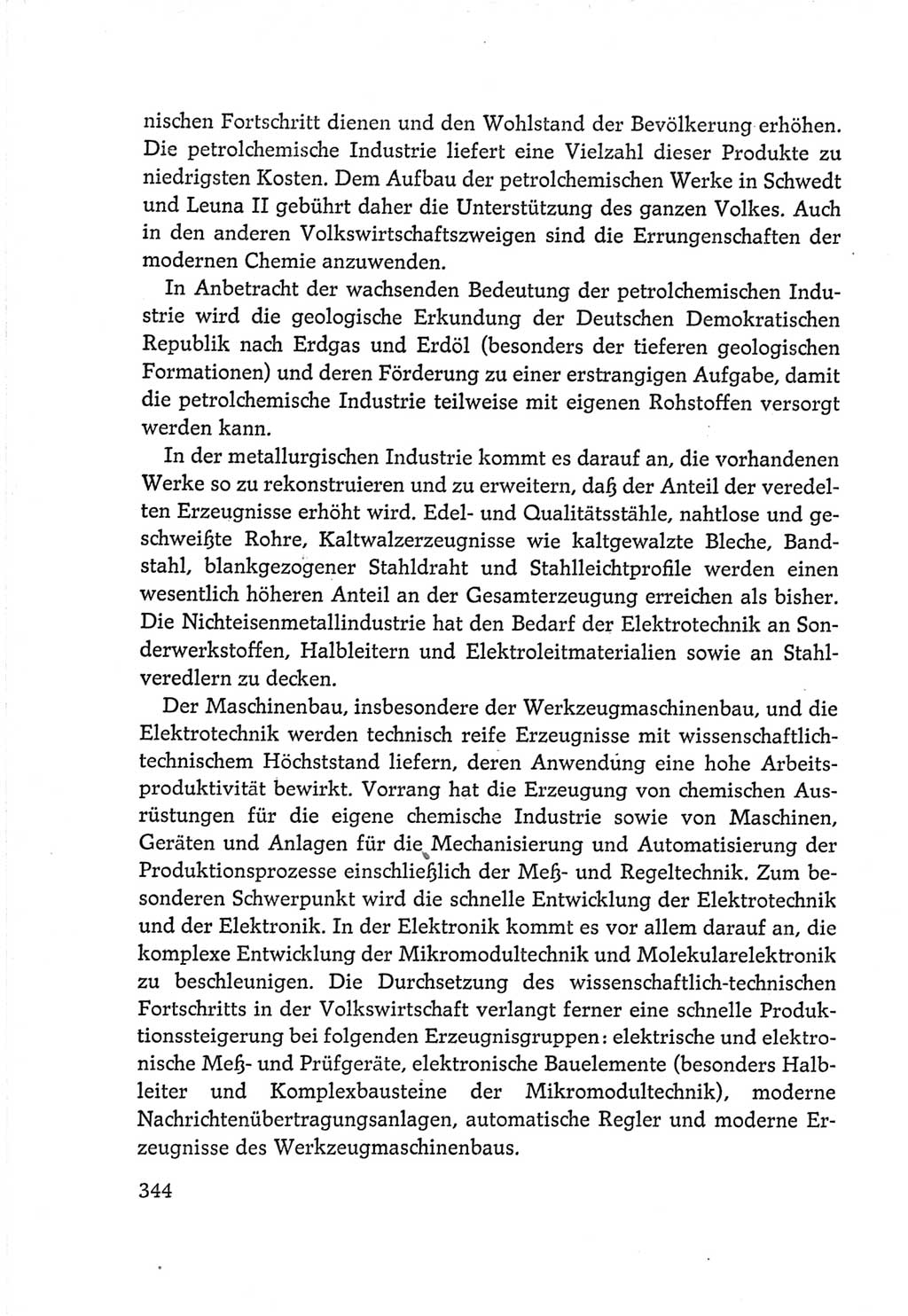 Protokoll der Verhandlungen des Ⅵ. Parteitages der Sozialistischen Einheitspartei Deutschlands (SED) [Deutsche Demokratische Republik (DDR)] 1963, Band Ⅳ, Seite 344 (Prot. Verh. Ⅵ. PT SED DDR 1963, Bd. Ⅳ, S. 344)