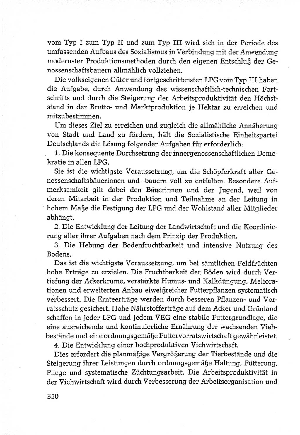 Protokoll der Verhandlungen des Ⅵ. Parteitages der Sozialistischen Einheitspartei Deutschlands (SED) [Deutsche Demokratische Republik (DDR)] 1963, Band Ⅳ, Seite 350 (Prot. Verh. Ⅵ. PT SED DDR 1963, Bd. Ⅳ, S. 350)