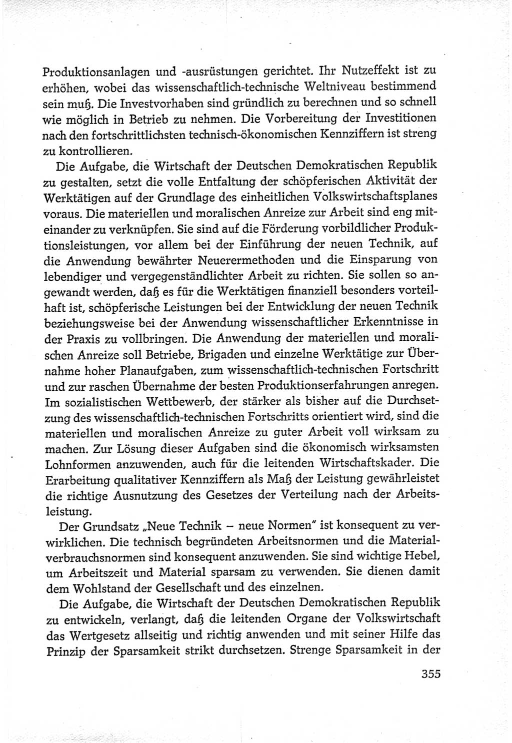 Protokoll der Verhandlungen des Ⅵ. Parteitages der Sozialistischen Einheitspartei Deutschlands (SED) [Deutsche Demokratische Republik (DDR)] 1963, Band Ⅳ, Seite 355 (Prot. Verh. Ⅵ. PT SED DDR 1963, Bd. Ⅳ, S. 355)