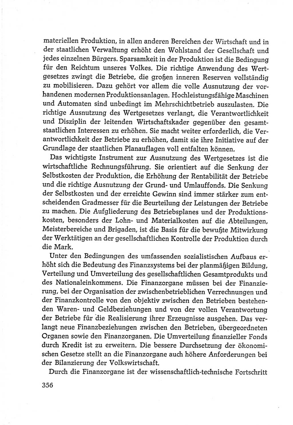 Protokoll der Verhandlungen des Ⅵ. Parteitages der Sozialistischen Einheitspartei Deutschlands (SED) [Deutsche Demokratische Republik (DDR)] 1963, Band Ⅳ, Seite 356 (Prot. Verh. Ⅵ. PT SED DDR 1963, Bd. Ⅳ, S. 356)