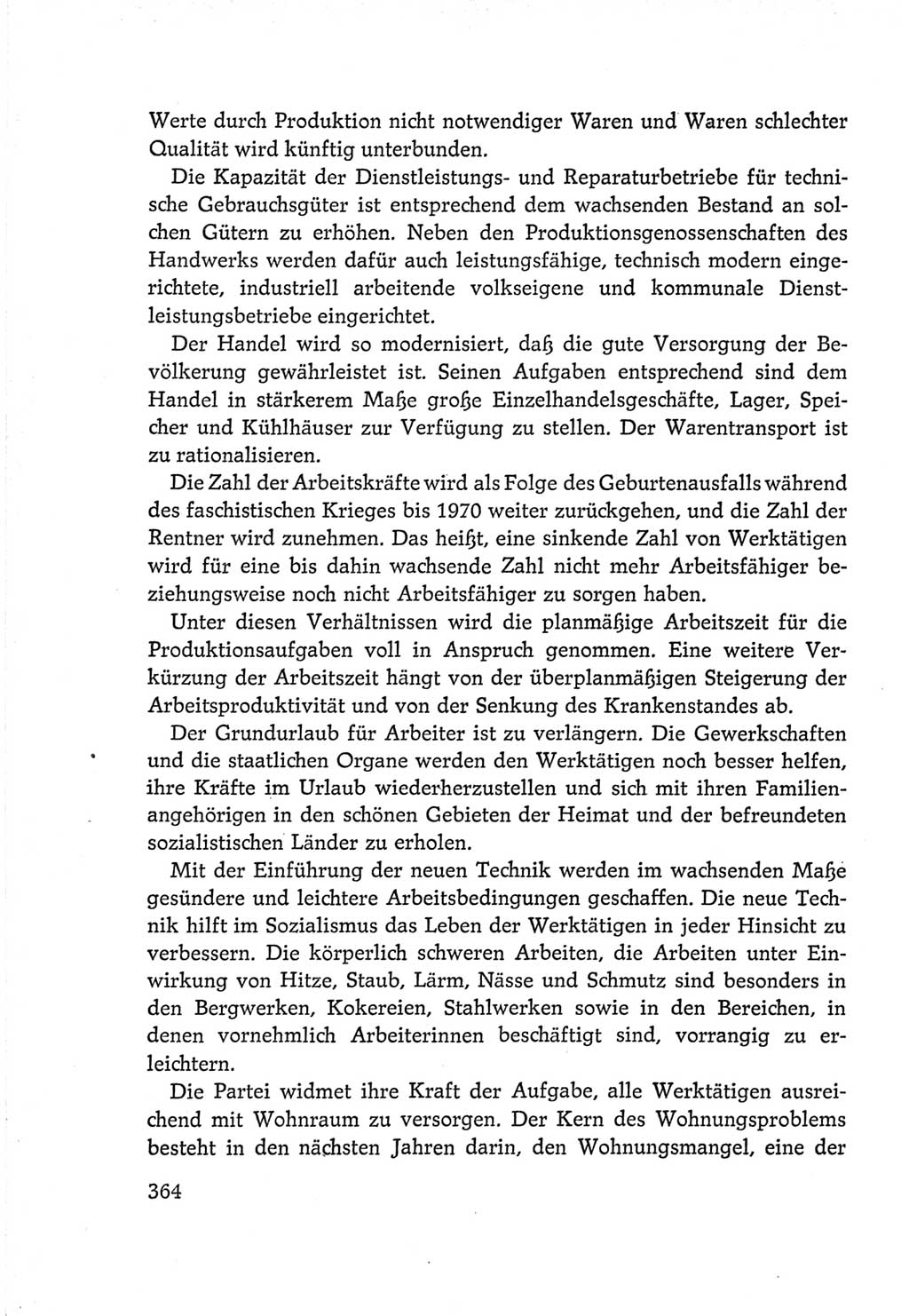 Protokoll der Verhandlungen des Ⅵ. Parteitages der Sozialistischen Einheitspartei Deutschlands (SED) [Deutsche Demokratische Republik (DDR)] 1963, Band Ⅳ, Seite 364 (Prot. Verh. Ⅵ. PT SED DDR 1963, Bd. Ⅳ, S. 364)