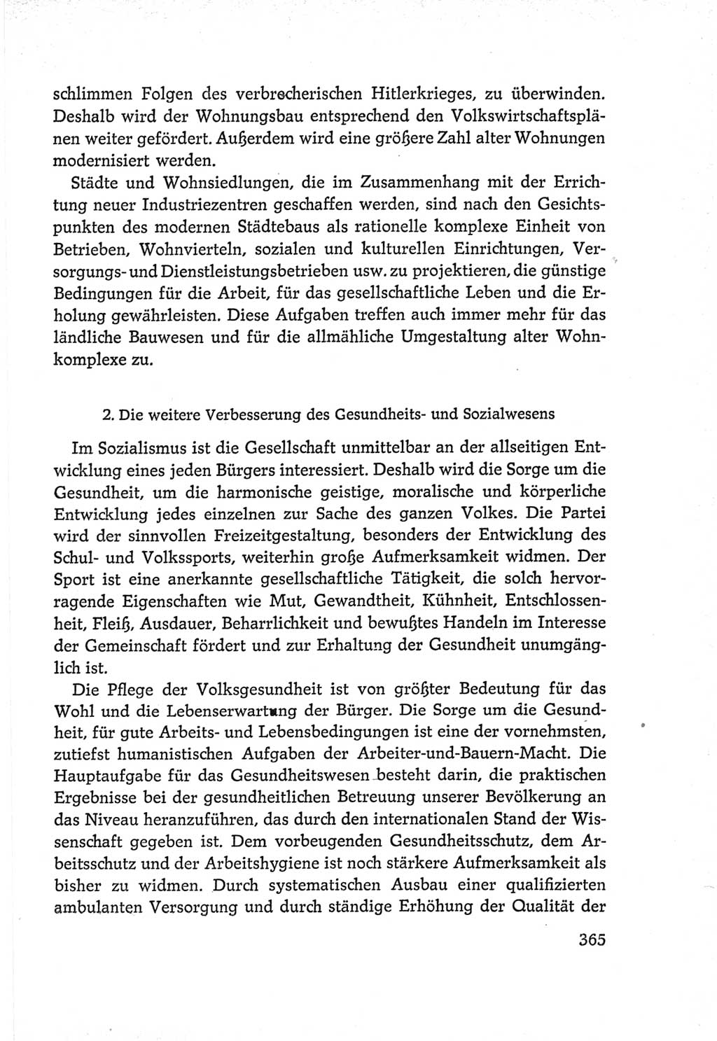 Protokoll der Verhandlungen des Ⅵ. Parteitages der Sozialistischen Einheitspartei Deutschlands (SED) [Deutsche Demokratische Republik (DDR)] 1963, Band Ⅳ, Seite 365 (Prot. Verh. Ⅵ. PT SED DDR 1963, Bd. Ⅳ, S. 365)