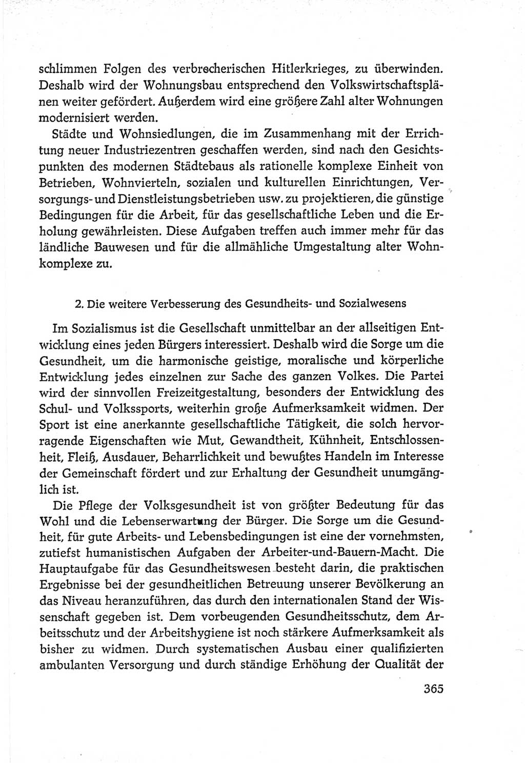 Protokoll der Verhandlungen des Ⅵ. Parteitages der Sozialistischen Einheitspartei Deutschlands (SED) [Deutsche Demokratische Republik (DDR)] 1963, Band Ⅳ, Seite 365 (Prot. Verh. Ⅵ. PT SED DDR 1963, Bd. Ⅳ, S. 365)