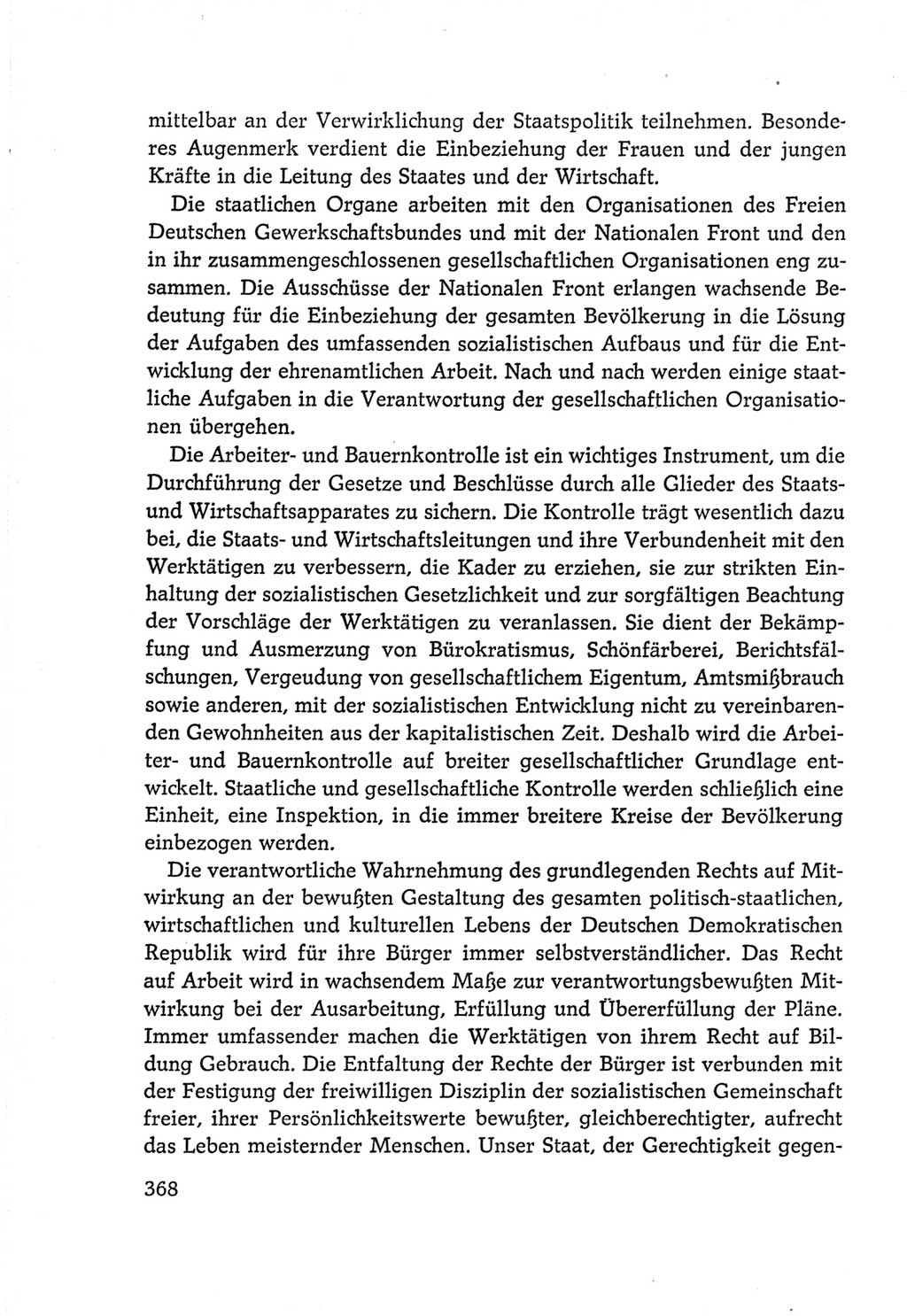 Protokoll der Verhandlungen des Ⅵ. Parteitages der Sozialistischen Einheitspartei Deutschlands (SED) [Deutsche Demokratische Republik (DDR)] 1963, Band Ⅳ, Seite 368 (Prot. Verh. Ⅵ. PT SED DDR 1963, Bd. Ⅳ, S. 368)