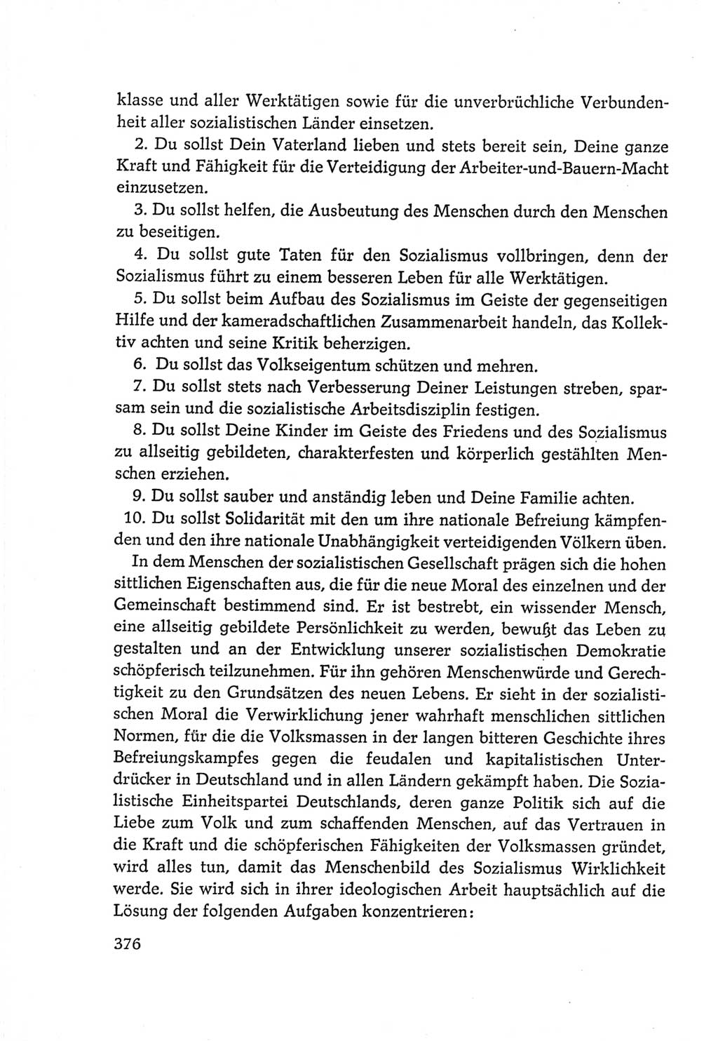 Protokoll der Verhandlungen des Ⅵ. Parteitages der Sozialistischen Einheitspartei Deutschlands (SED) [Deutsche Demokratische Republik (DDR)] 1963, Band Ⅳ, Seite 376 (Prot. Verh. Ⅵ. PT SED DDR 1963, Bd. Ⅳ, S. 376)