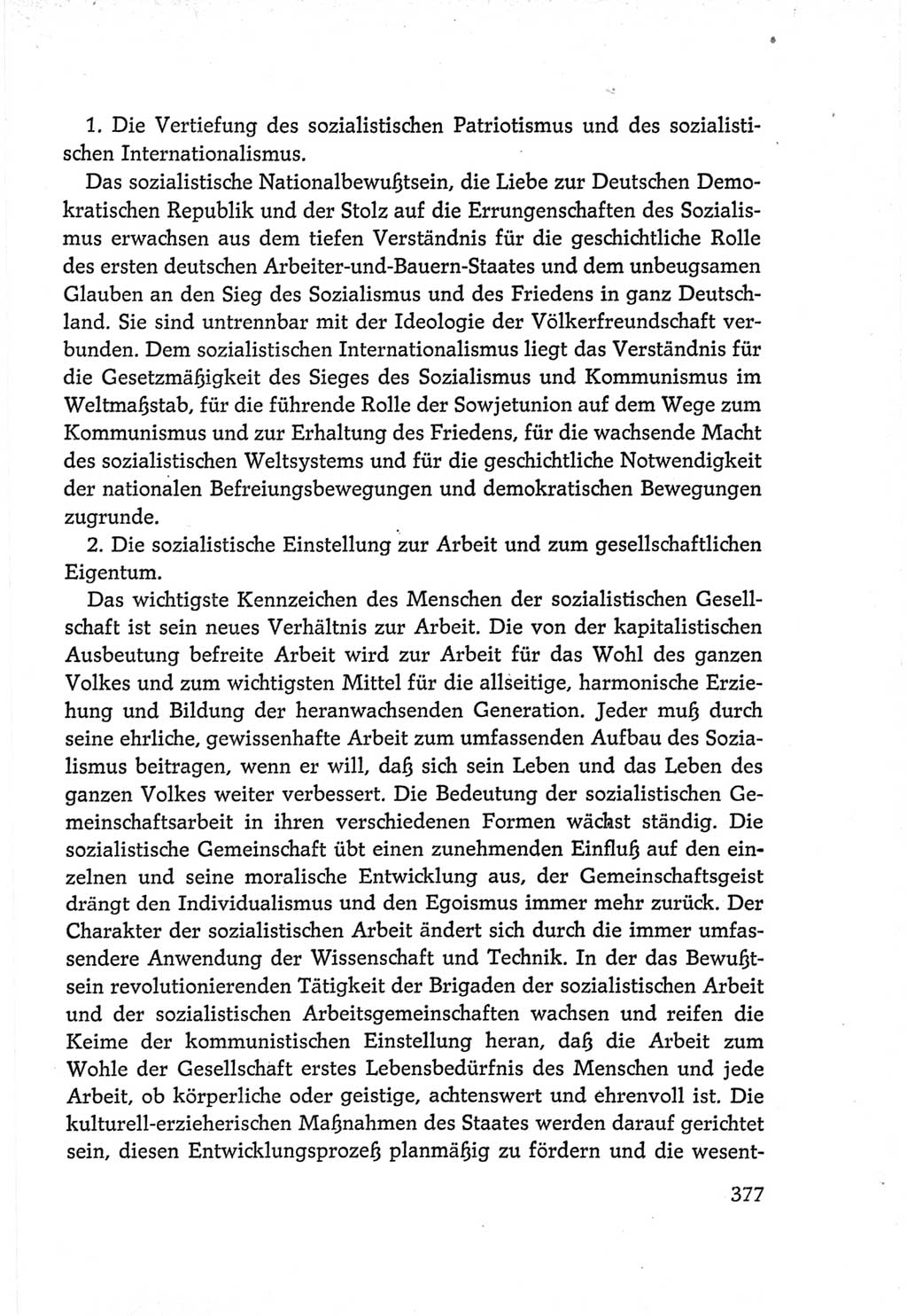 Protokoll der Verhandlungen des Ⅵ. Parteitages der Sozialistischen Einheitspartei Deutschlands (SED) [Deutsche Demokratische Republik (DDR)] 1963, Band Ⅳ, Seite 377 (Prot. Verh. Ⅵ. PT SED DDR 1963, Bd. Ⅳ, S. 377)