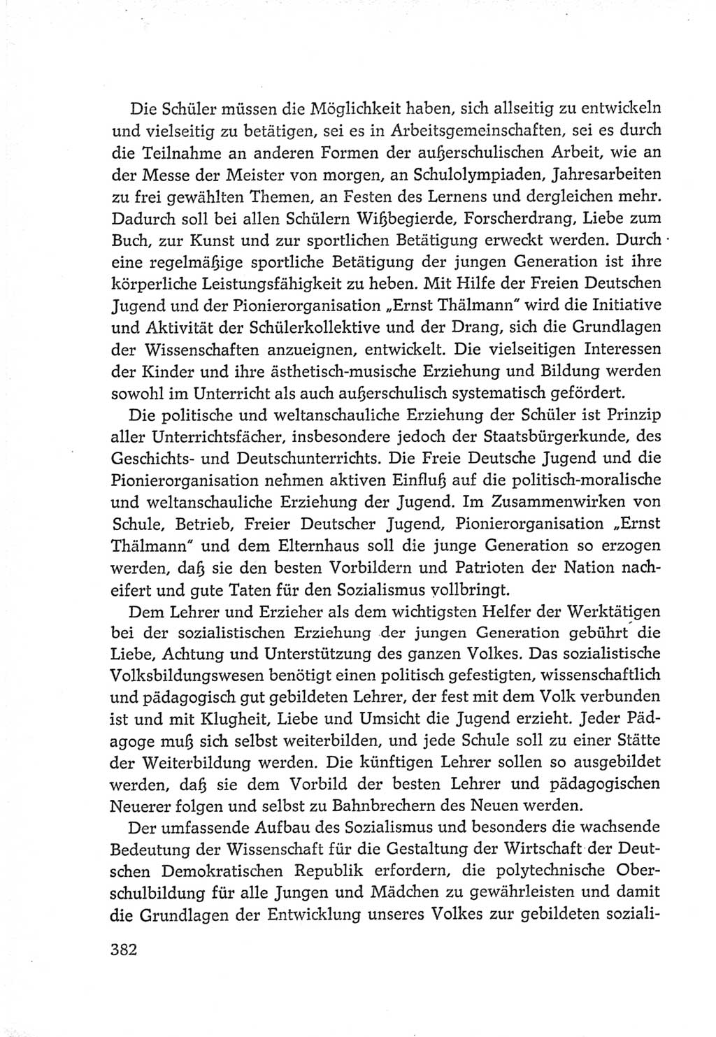 Protokoll der Verhandlungen des Ⅵ. Parteitages der Sozialistischen Einheitspartei Deutschlands (SED) [Deutsche Demokratische Republik (DDR)] 1963, Band Ⅳ, Seite 382 (Prot. Verh. Ⅵ. PT SED DDR 1963, Bd. Ⅳ, S. 382)