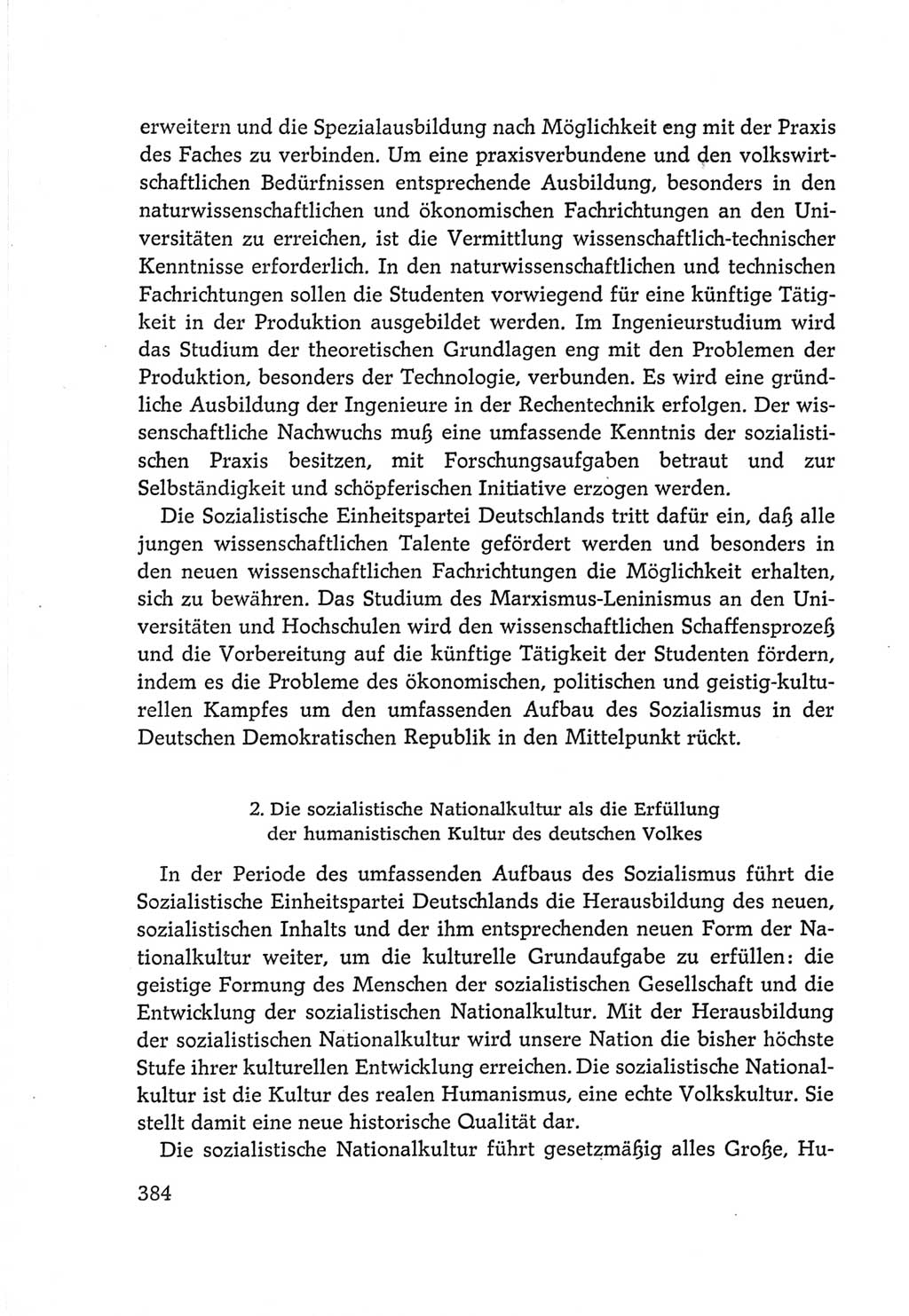 Protokoll der Verhandlungen des Ⅵ. Parteitages der Sozialistischen Einheitspartei Deutschlands (SED) [Deutsche Demokratische Republik (DDR)] 1963, Band Ⅳ, Seite 384 (Prot. Verh. Ⅵ. PT SED DDR 1963, Bd. Ⅳ, S. 384)