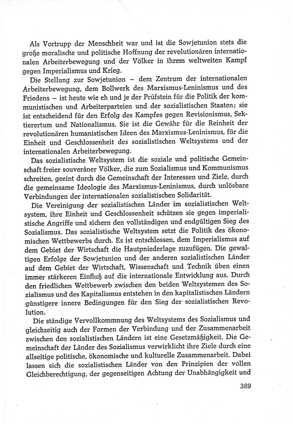 Protokoll der Verhandlungen des Ⅵ. Parteitages der Sozialistischen Einheitspartei Deutschlands (SED) [Deutsche Demokratische Republik (DDR)] 1963, Band Ⅳ, Seite 389 (Prot. Verh. Ⅵ. PT SED DDR 1963, Bd. Ⅳ, S. 389)