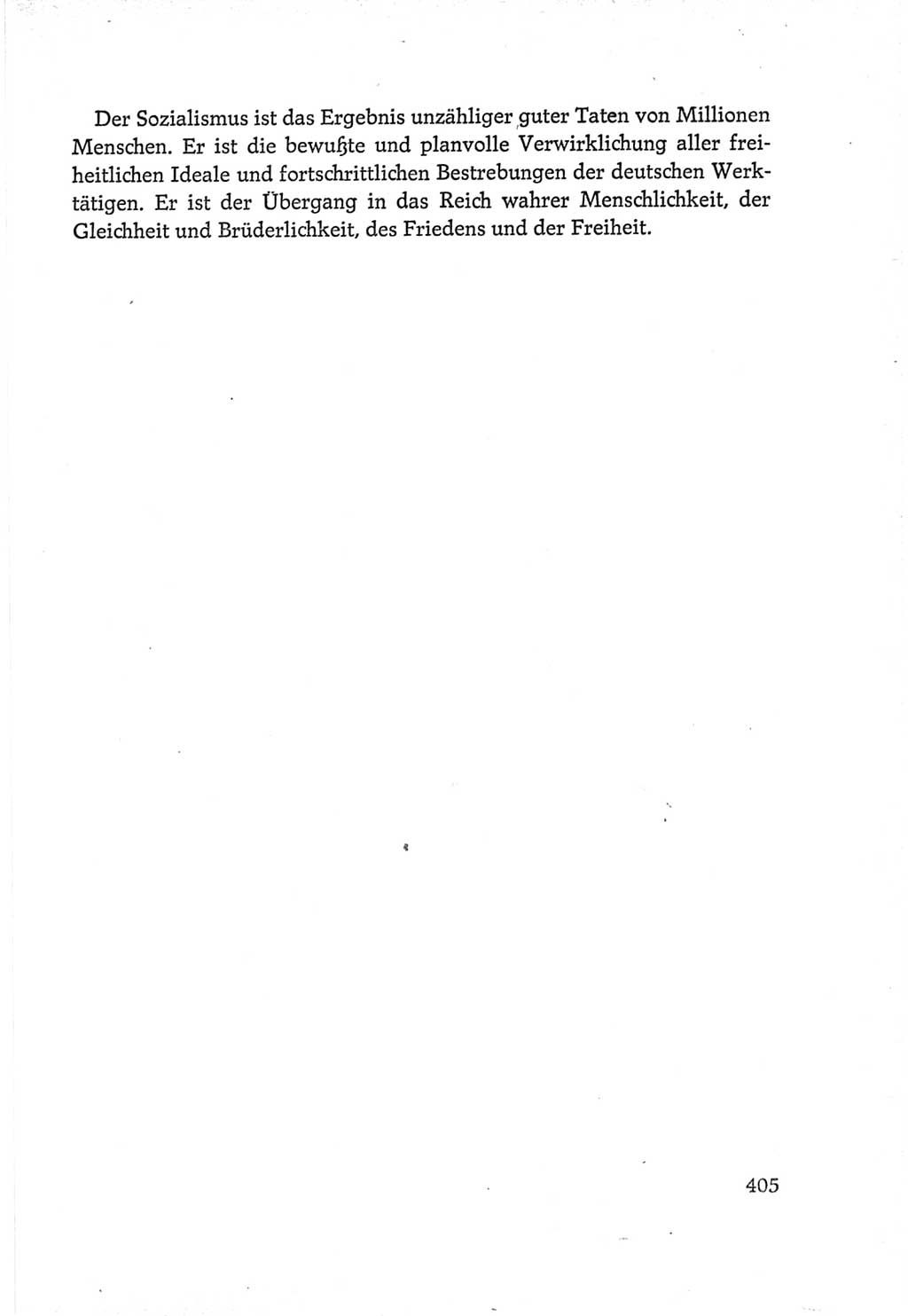 Protokoll der Verhandlungen des Ⅵ. Parteitages der Sozialistischen Einheitspartei Deutschlands (SED) [Deutsche Demokratische Republik (DDR)] 1963, Band Ⅳ, Seite 405 (Prot. Verh. Ⅵ. PT SED DDR 1963, Bd. Ⅳ, S. 405)