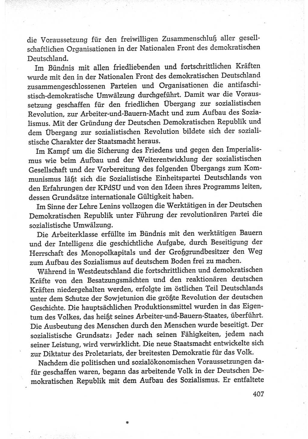Protokoll der Verhandlungen des Ⅵ. Parteitages der Sozialistischen Einheitspartei Deutschlands (SED) [Deutsche Demokratische Republik (DDR)] 1963, Band Ⅳ, Seite 407 (Prot. Verh. Ⅵ. PT SED DDR 1963, Bd. Ⅳ, S. 407)