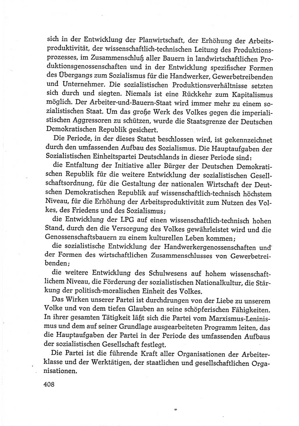 Protokoll der Verhandlungen des Ⅵ. Parteitages der Sozialistischen Einheitspartei Deutschlands (SED) [Deutsche Demokratische Republik (DDR)] 1963, Band Ⅳ, Seite 408 (Prot. Verh. Ⅵ. PT SED DDR 1963, Bd. Ⅳ, S. 408)