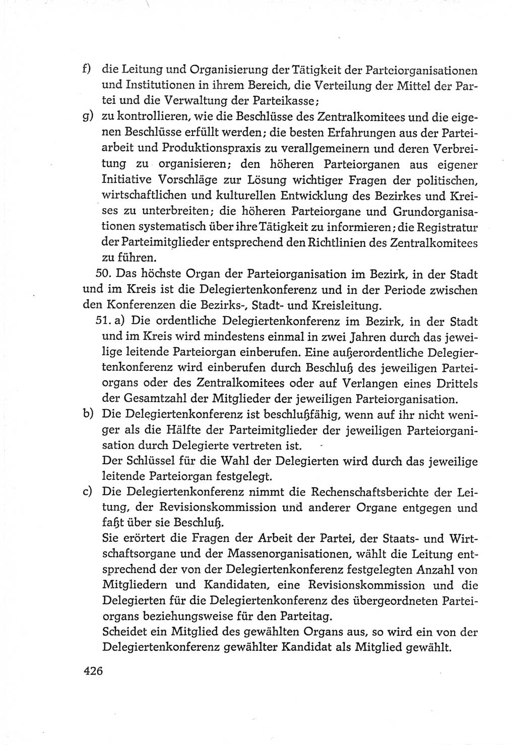 Protokoll der Verhandlungen des Ⅵ. Parteitages der Sozialistischen Einheitspartei Deutschlands (SED) [Deutsche Demokratische Republik (DDR)] 1963, Band Ⅳ, Seite 426 (Prot. Verh. Ⅵ. PT SED DDR 1963, Bd. Ⅳ, S. 426)