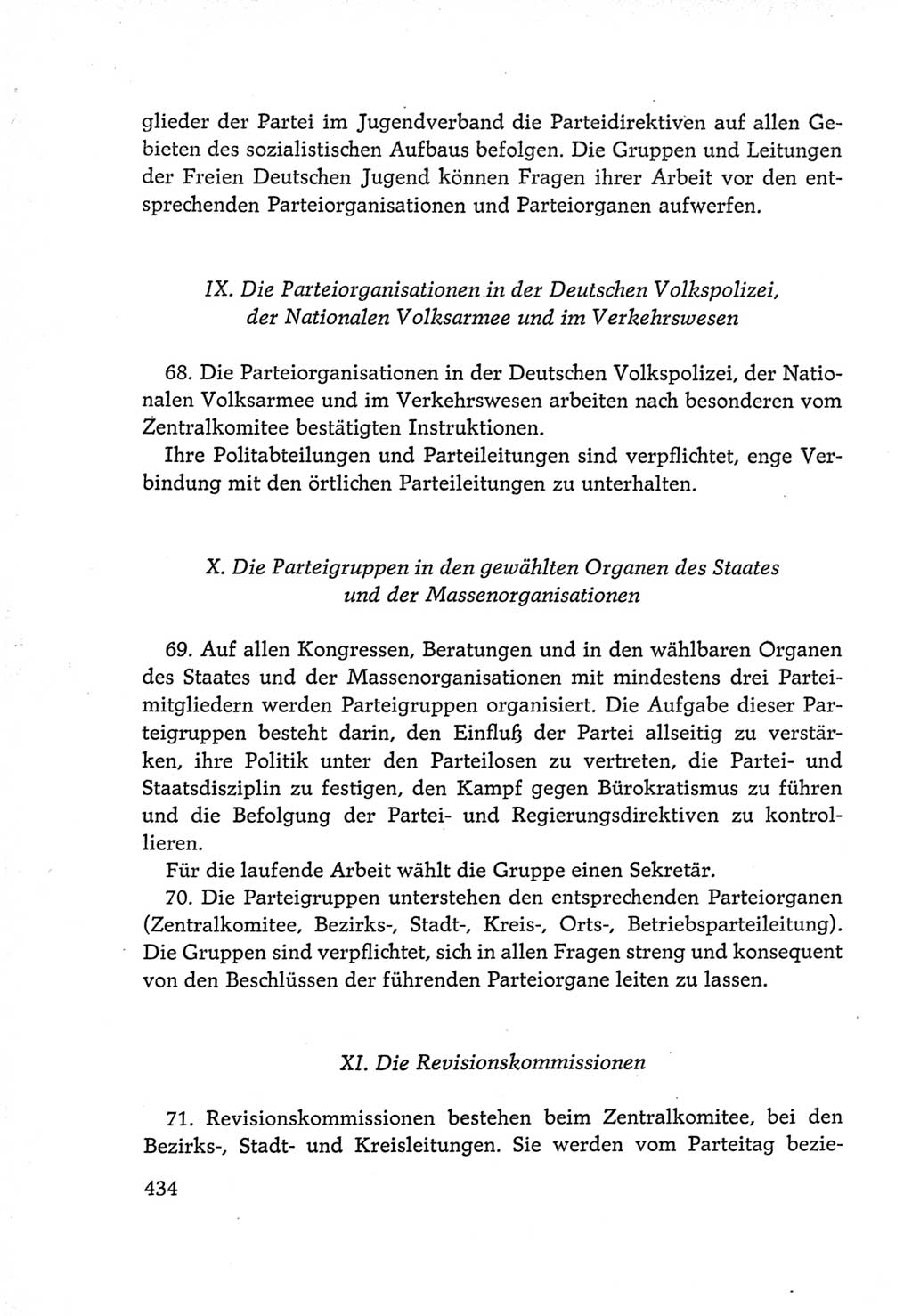 Protokoll der Verhandlungen des Ⅵ. Parteitages der Sozialistischen Einheitspartei Deutschlands (SED) [Deutsche Demokratische Republik (DDR)] 1963, Band Ⅳ, Seite 434 (Prot. Verh. Ⅵ. PT SED DDR 1963, Bd. Ⅳ, S. 434)
