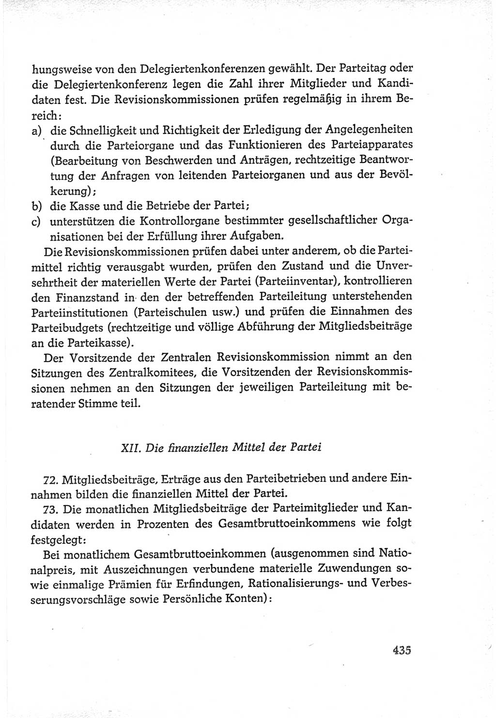 Protokoll der Verhandlungen des Ⅵ. Parteitages der Sozialistischen Einheitspartei Deutschlands (SED) [Deutsche Demokratische Republik (DDR)] 1963, Band Ⅳ, Seite 435 (Prot. Verh. Ⅵ. PT SED DDR 1963, Bd. Ⅳ, S. 435)